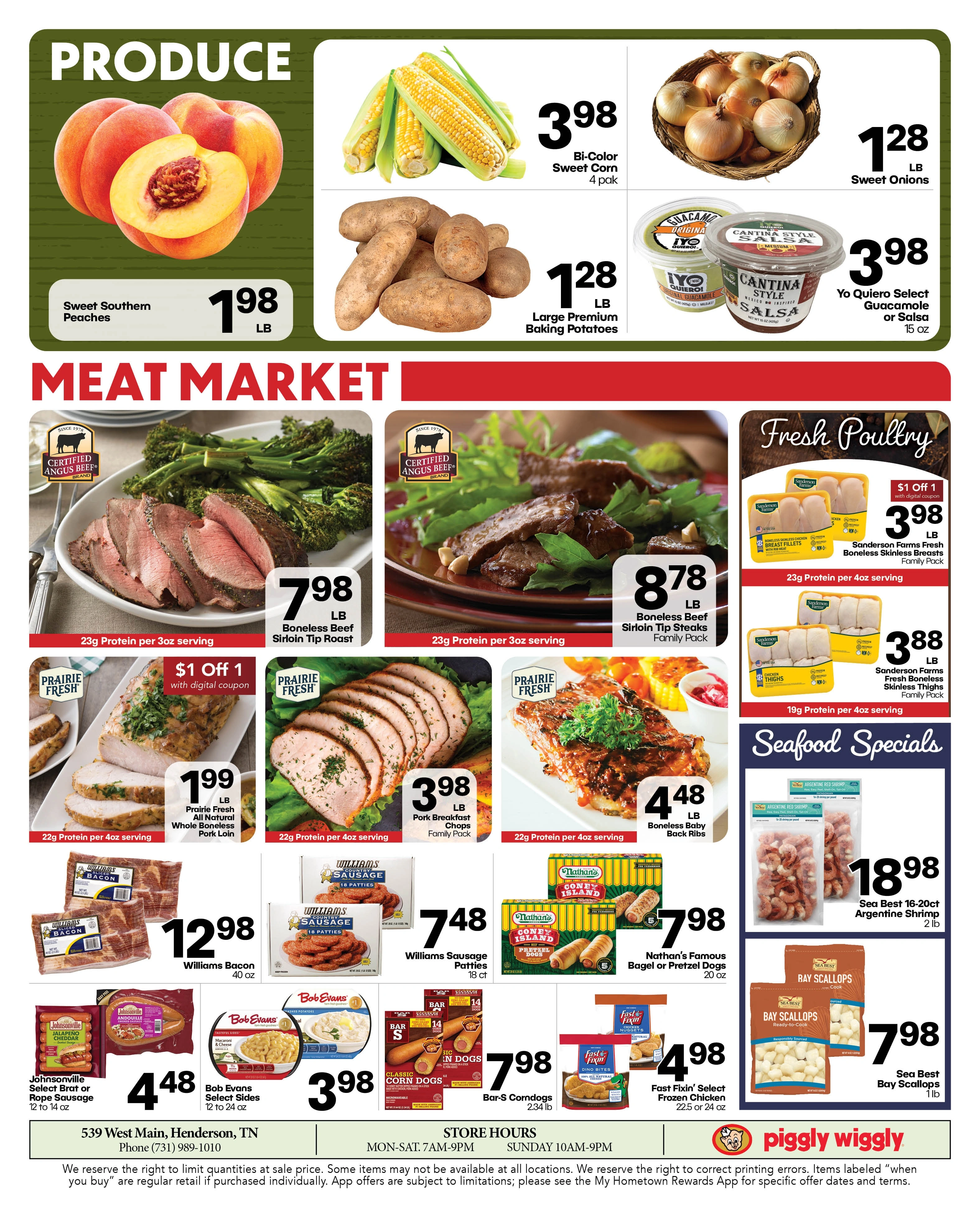 Henderson Piggly Wiggly flyer page 4