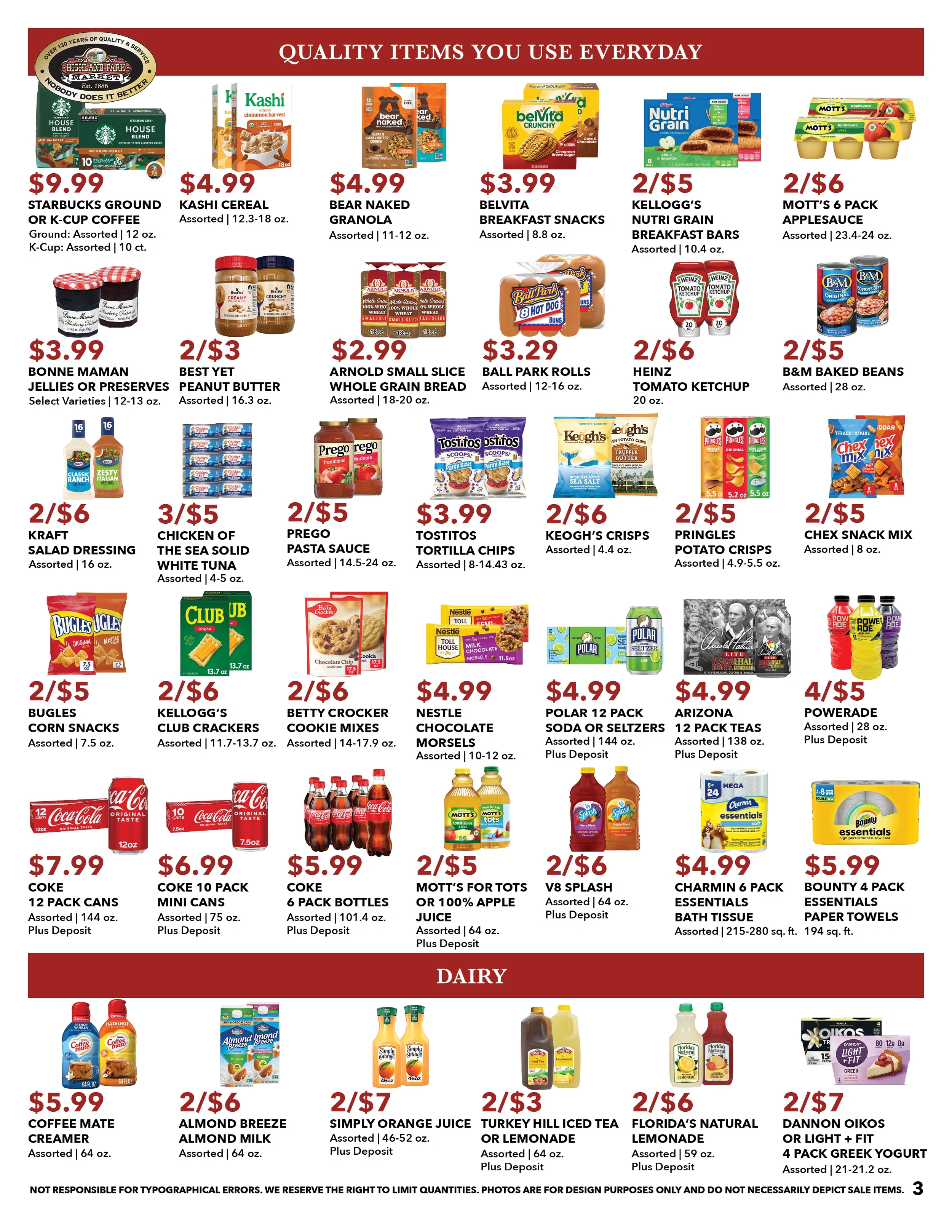 Highland Park Market flyer page 3