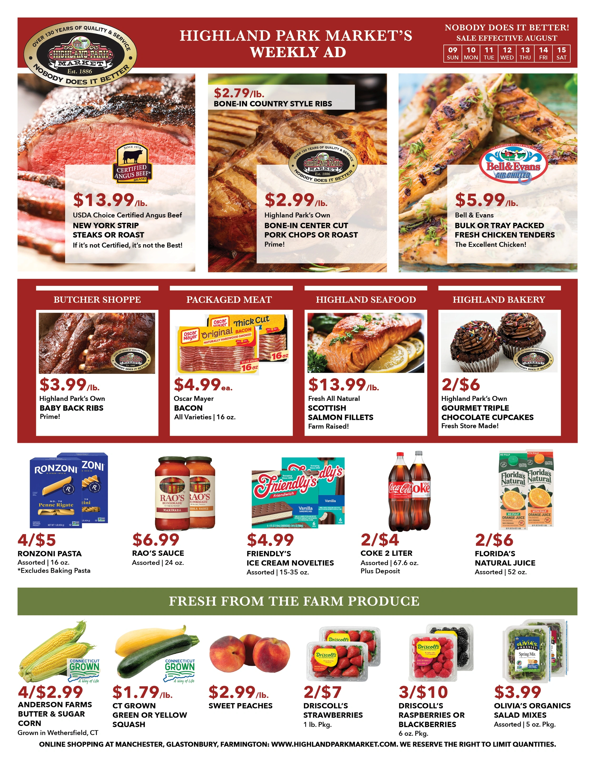 Highland Park Market flyer page 1
