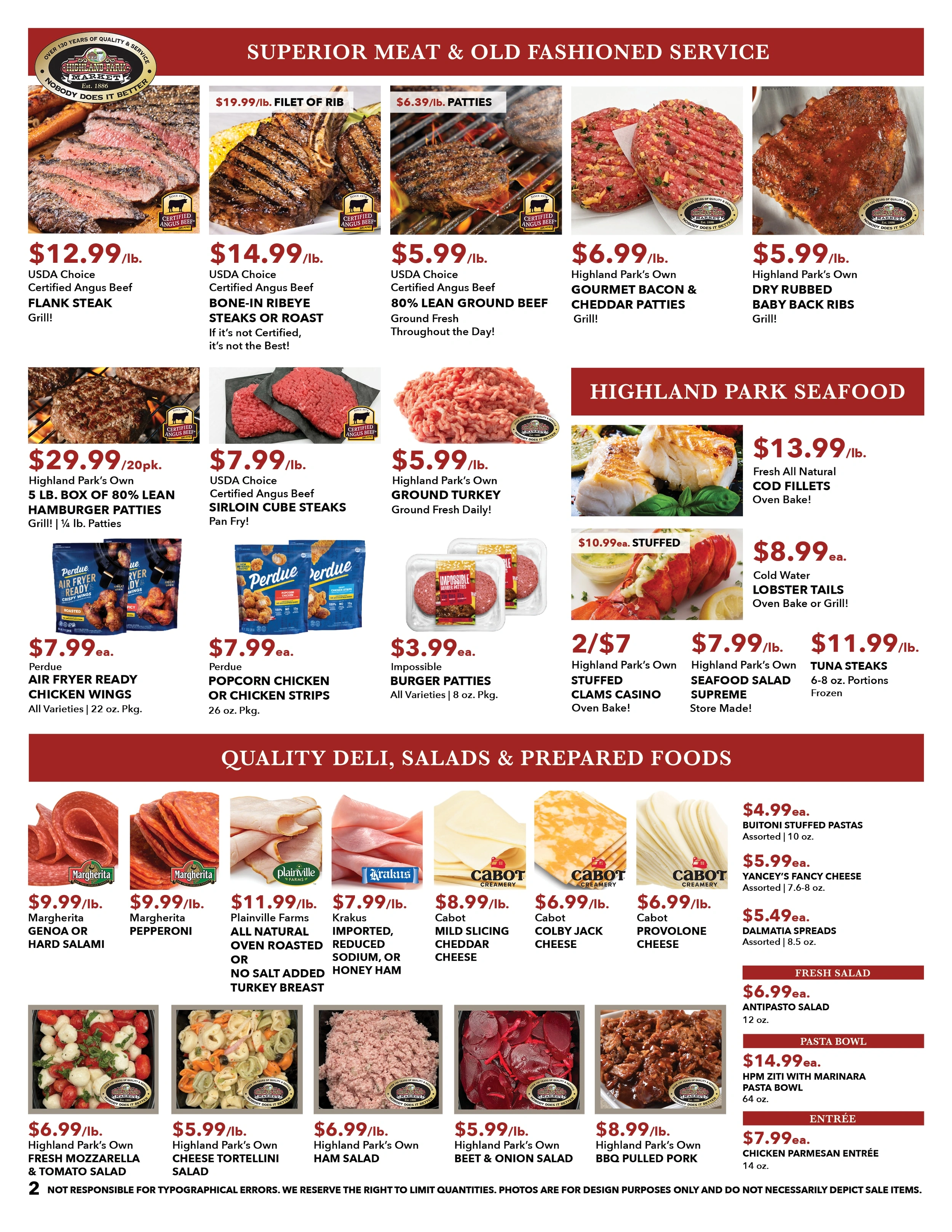 Highland Park Market flyer page 2