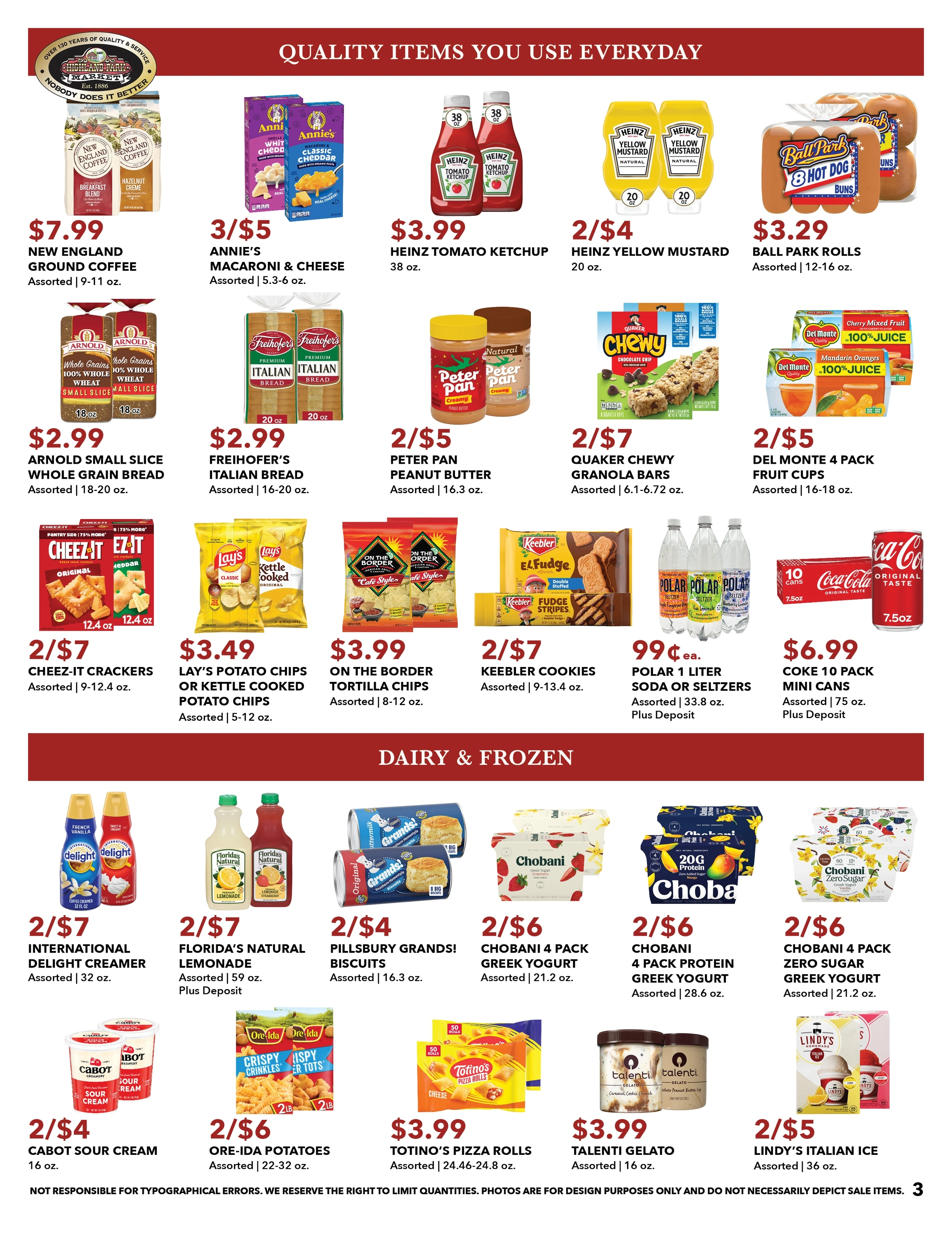 Highland Park Market flyer page 3