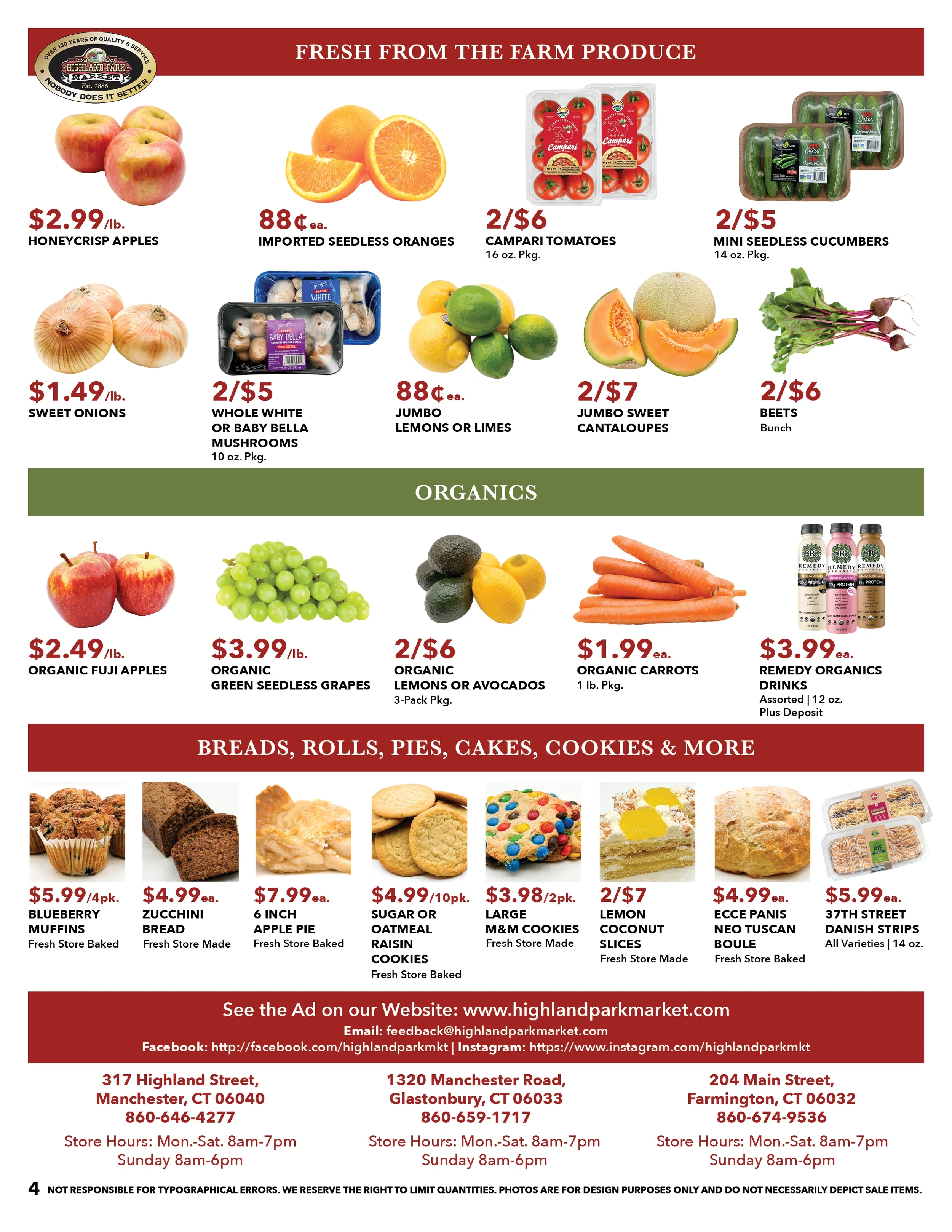 Highland Park Market flyer page 4