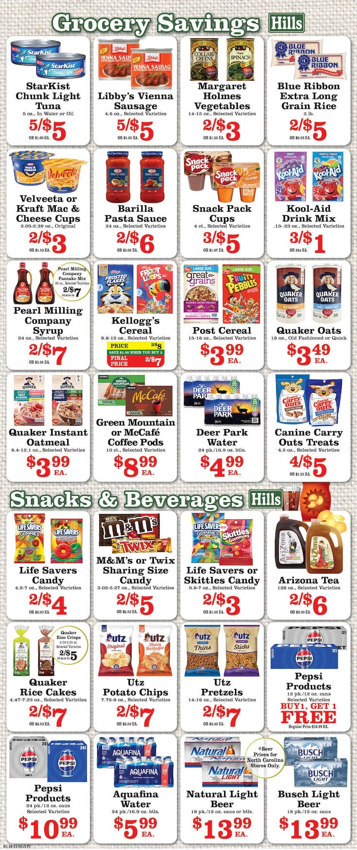 Hills Food Stores flyer page 2