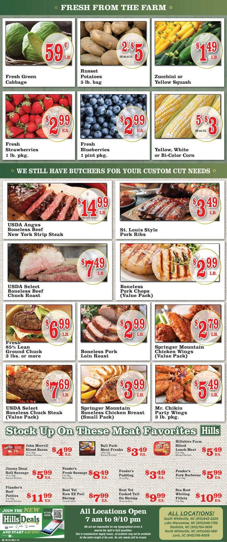 Hills Food Stores flyer page 4