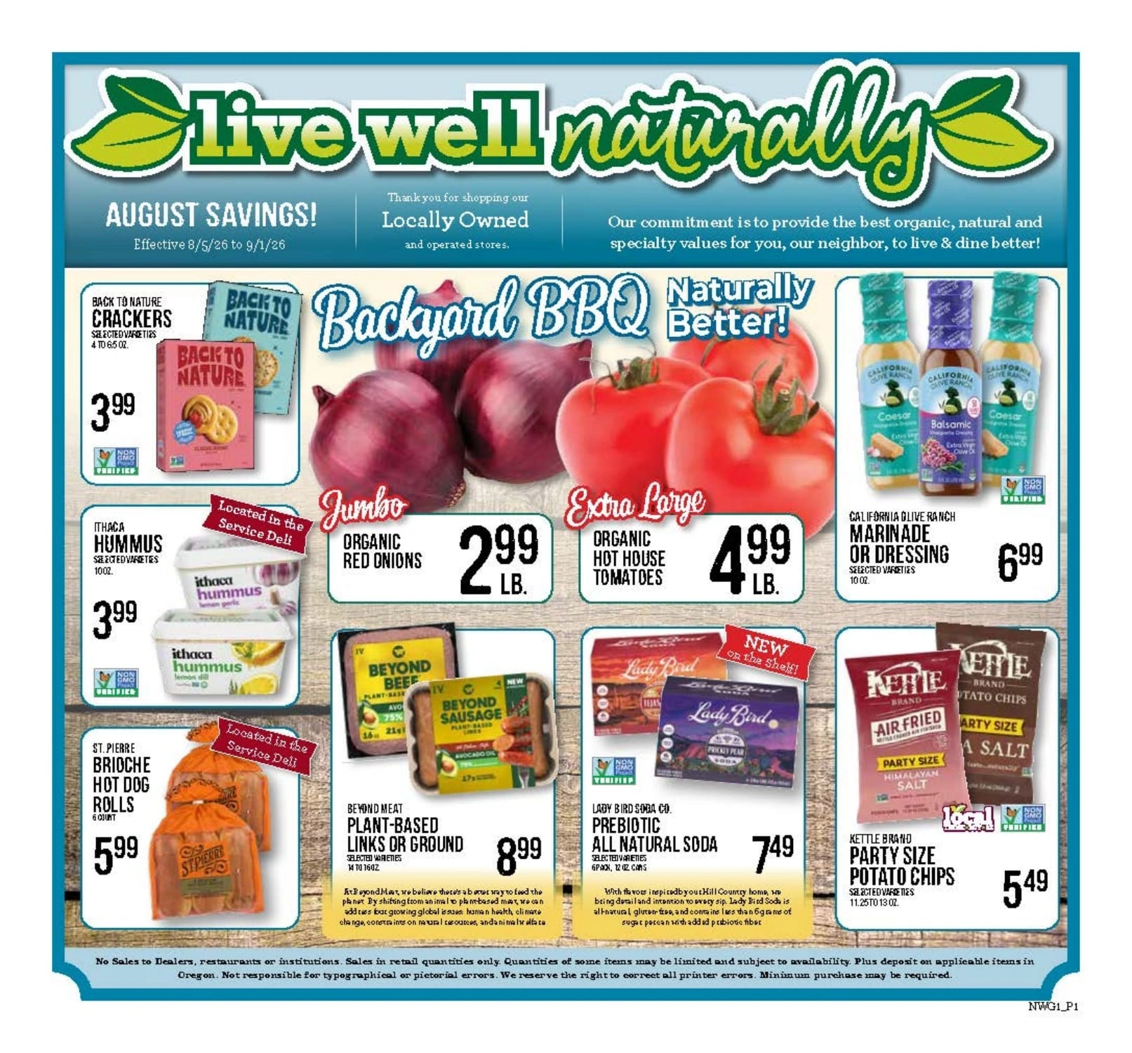 Hilltop Red Apple Market flyer page 1