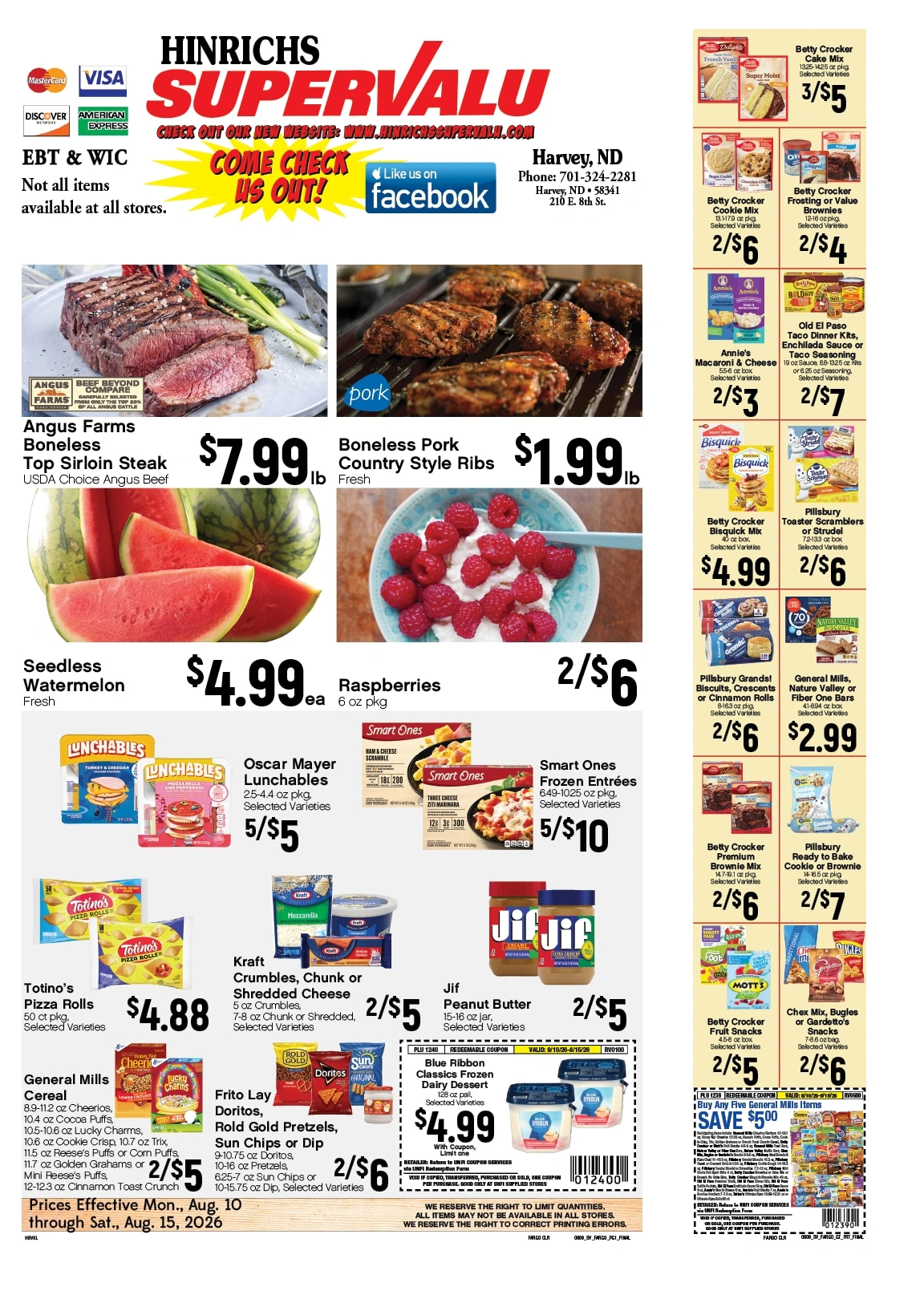 Hinrichs SuperValu flyer page 1