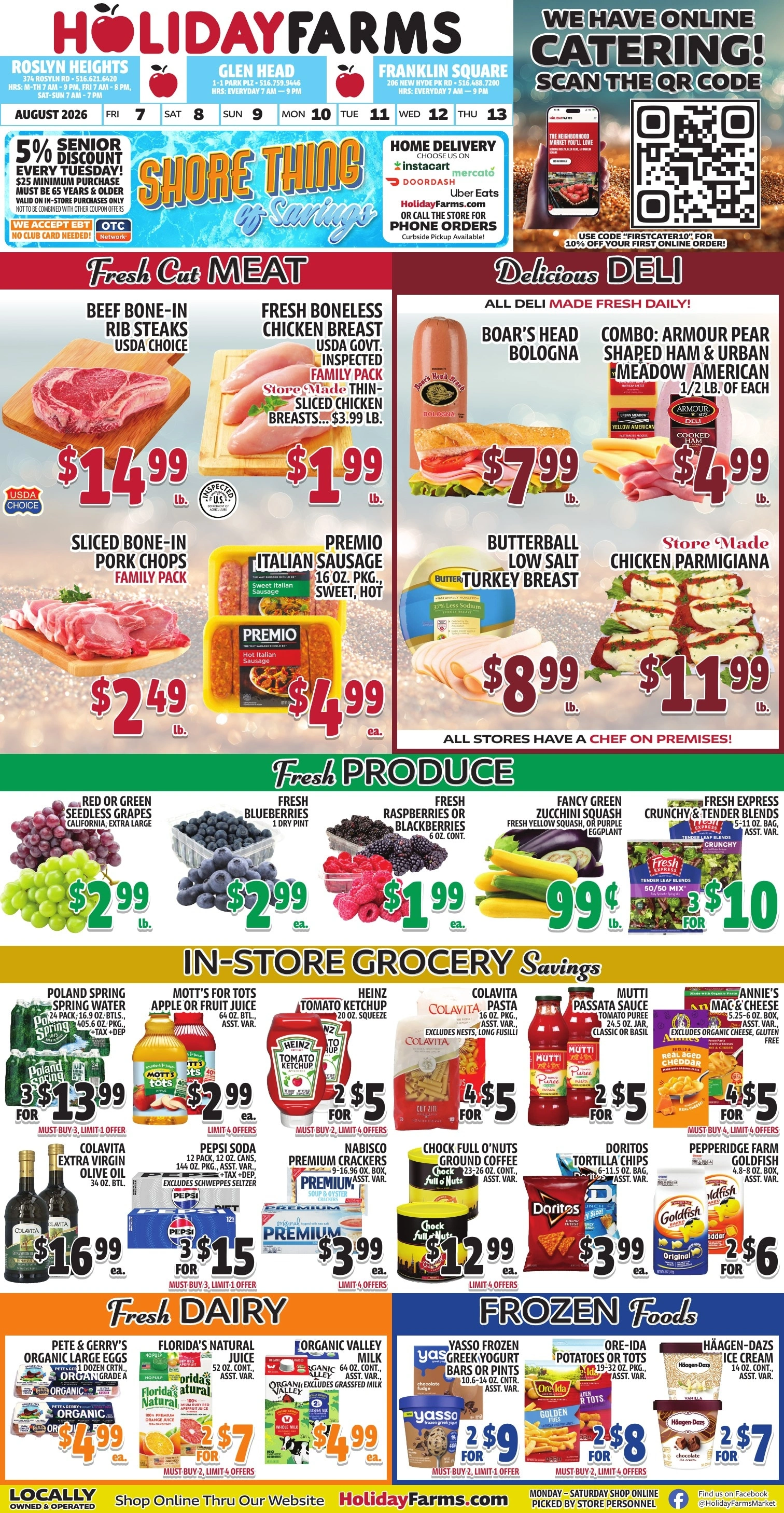 Holiday Farms flyer page 1