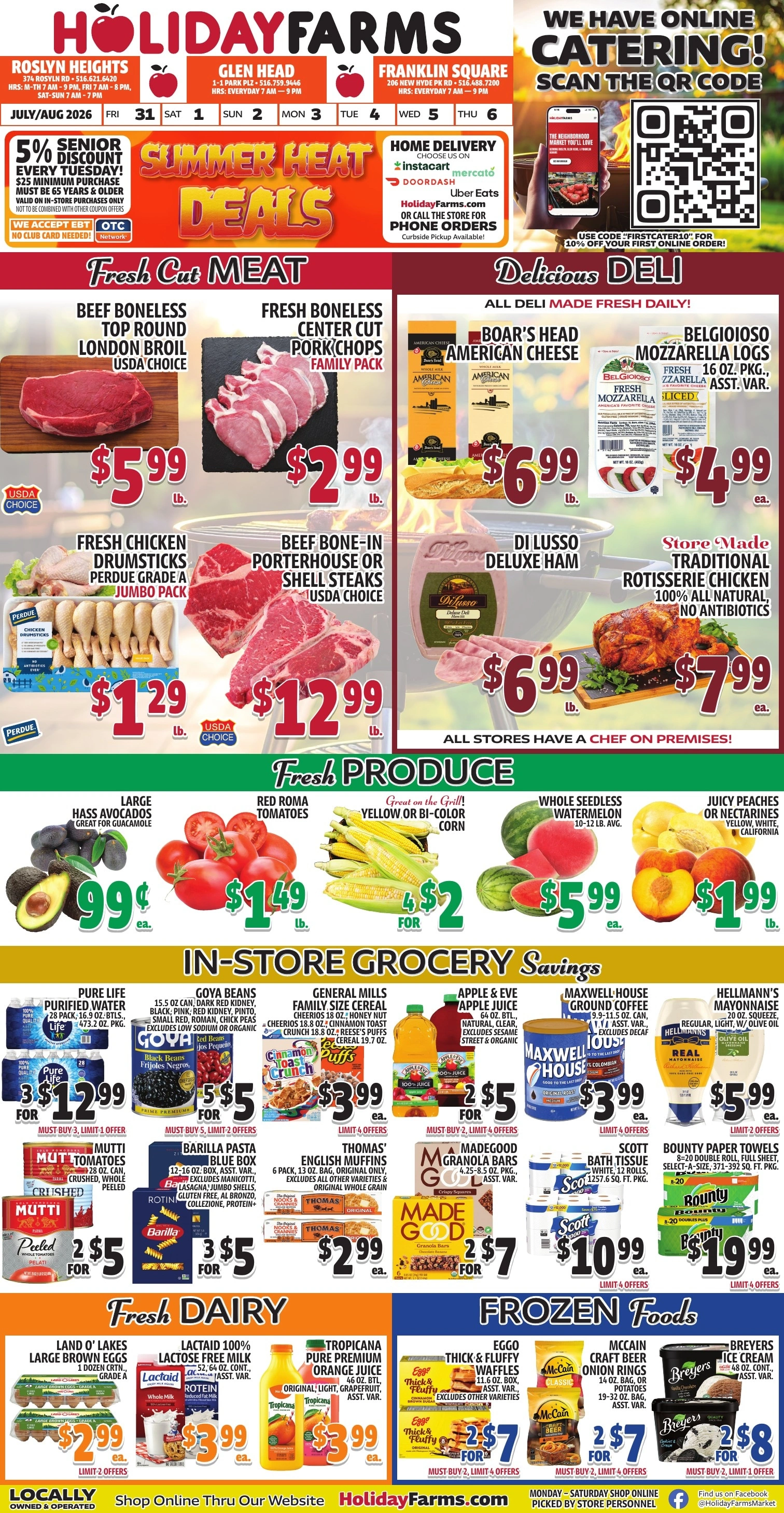 Holiday Farms flyer page 1