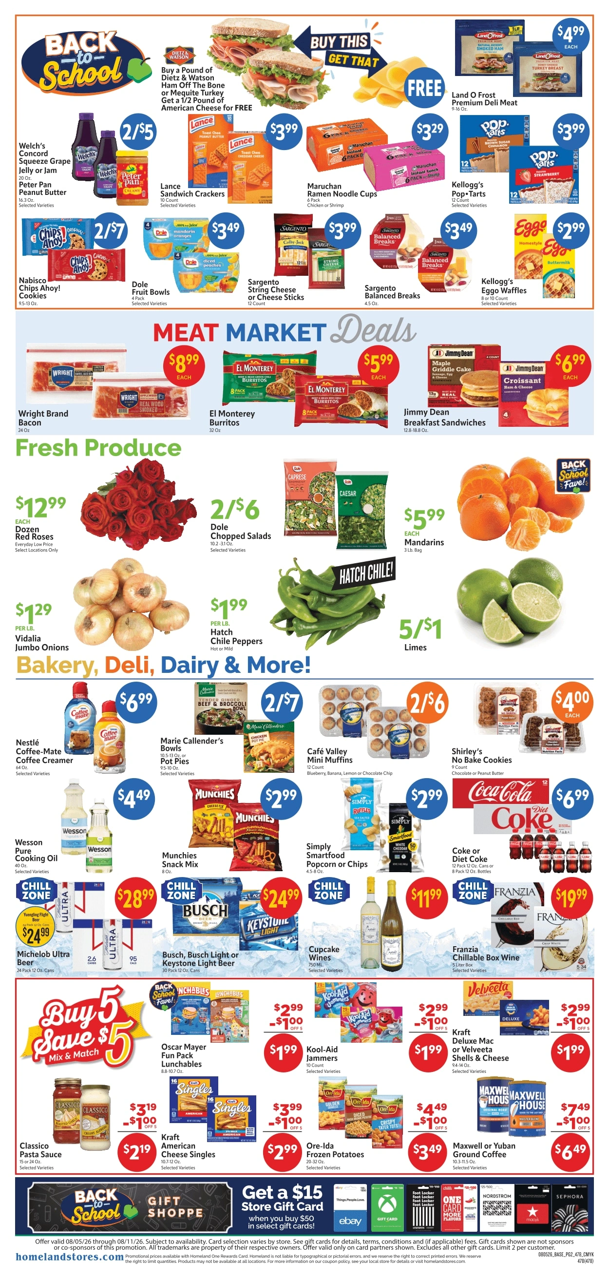 Homeland Stores flyer page 2