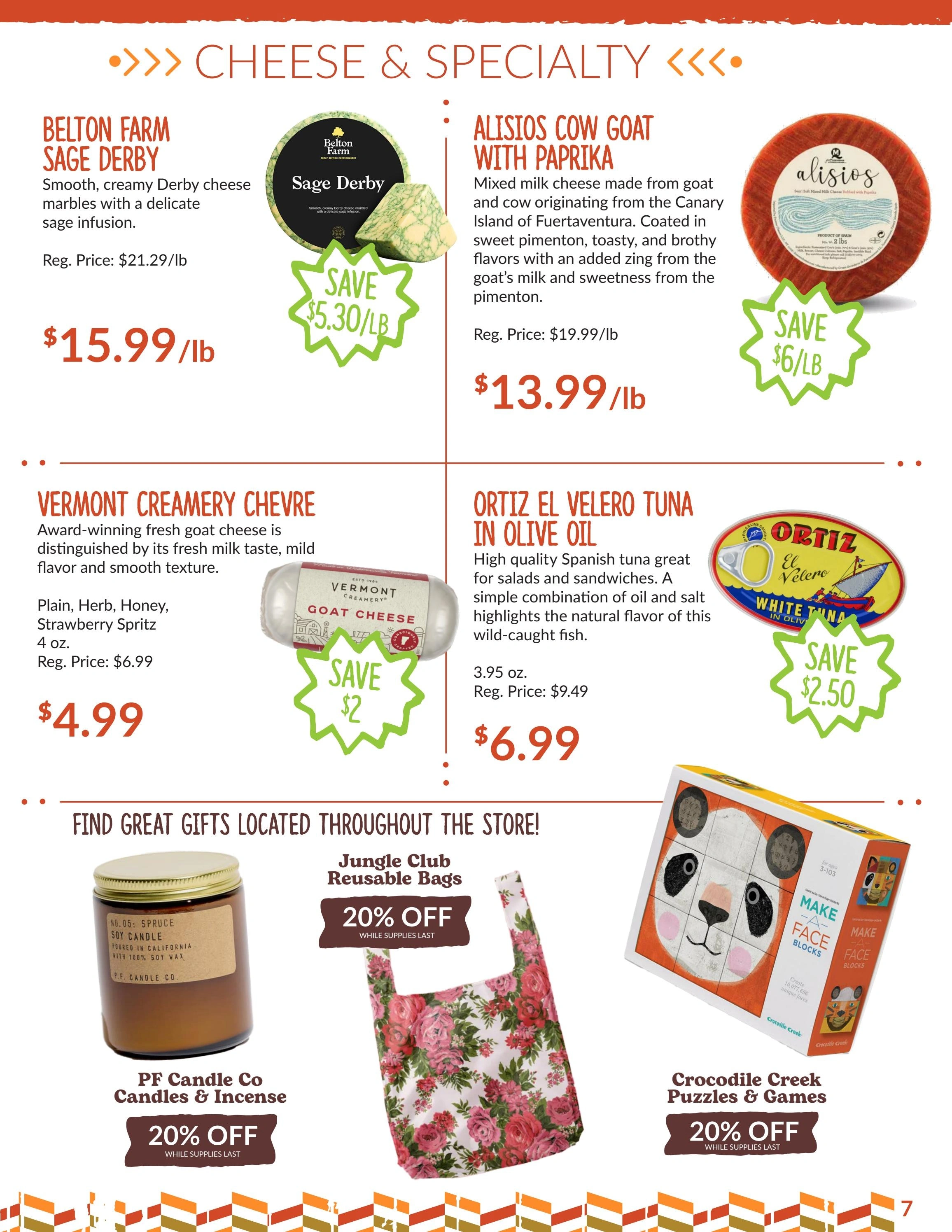Honest Weight Food Co-op flyer page 7