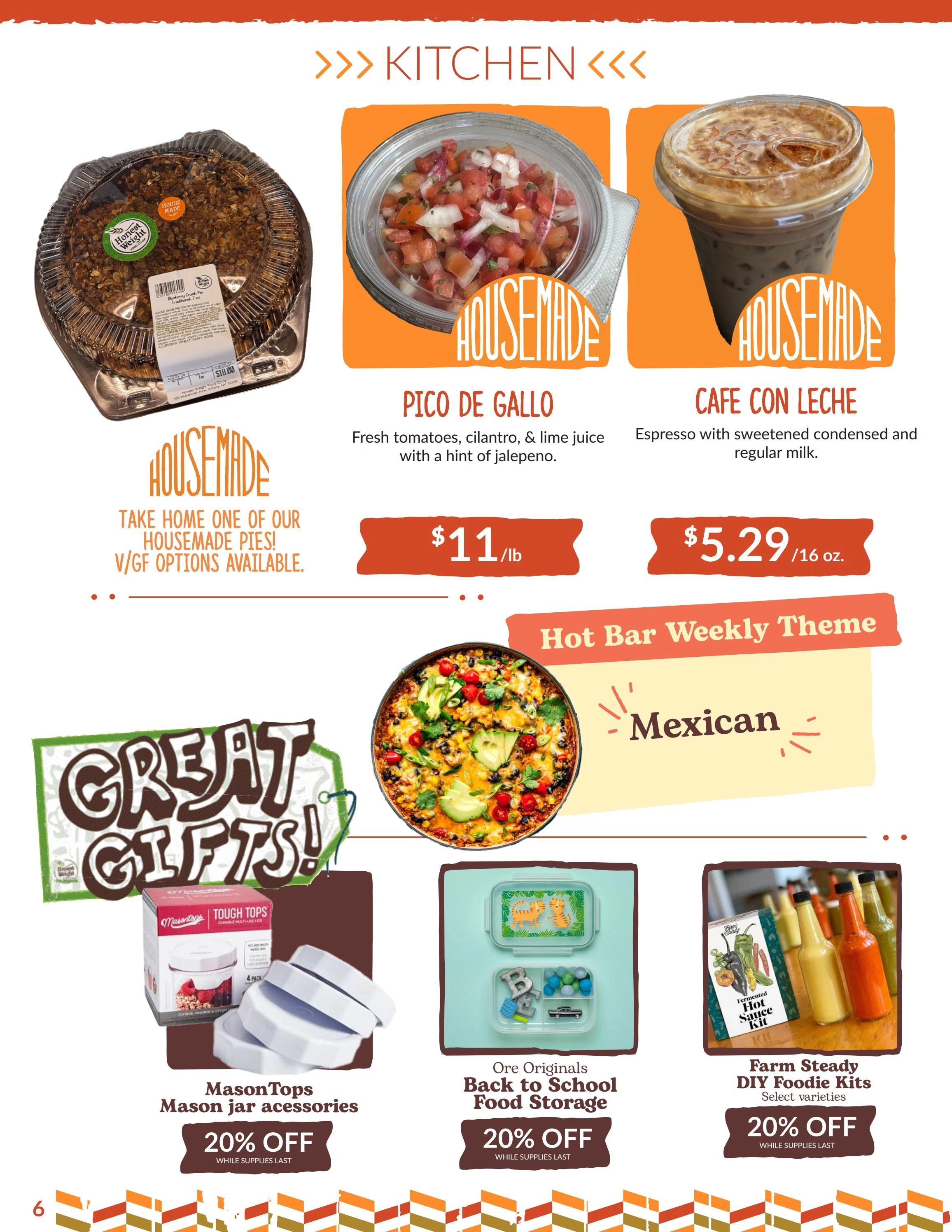 Honest Weight Food Co-op flyer page 6