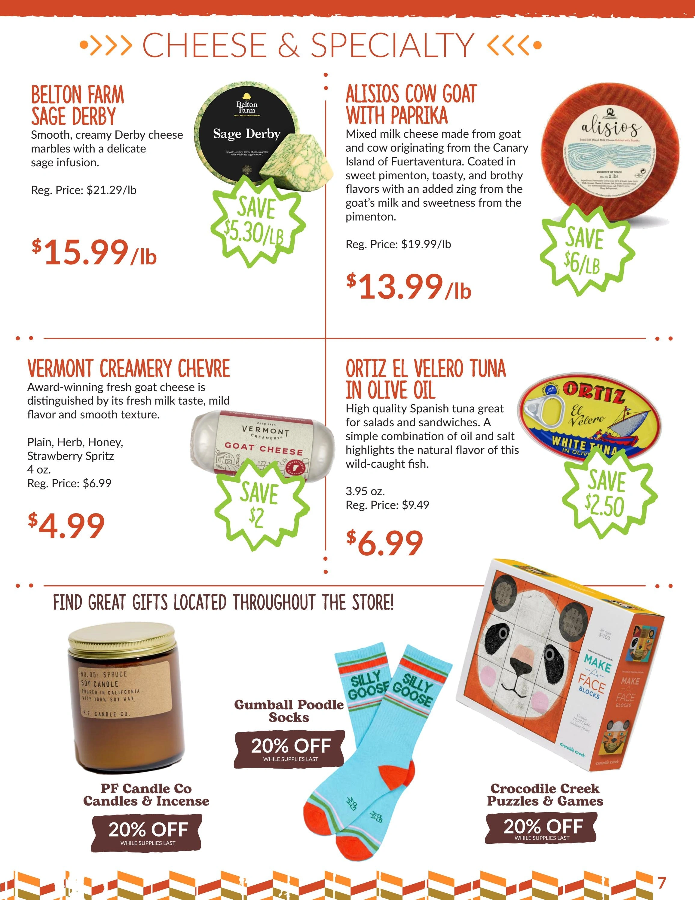 Honest Weight Food Co-op flyer page 7