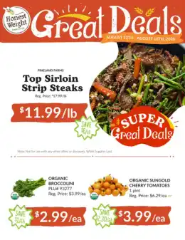 Honest Weight Food Co-op Weekly Ad