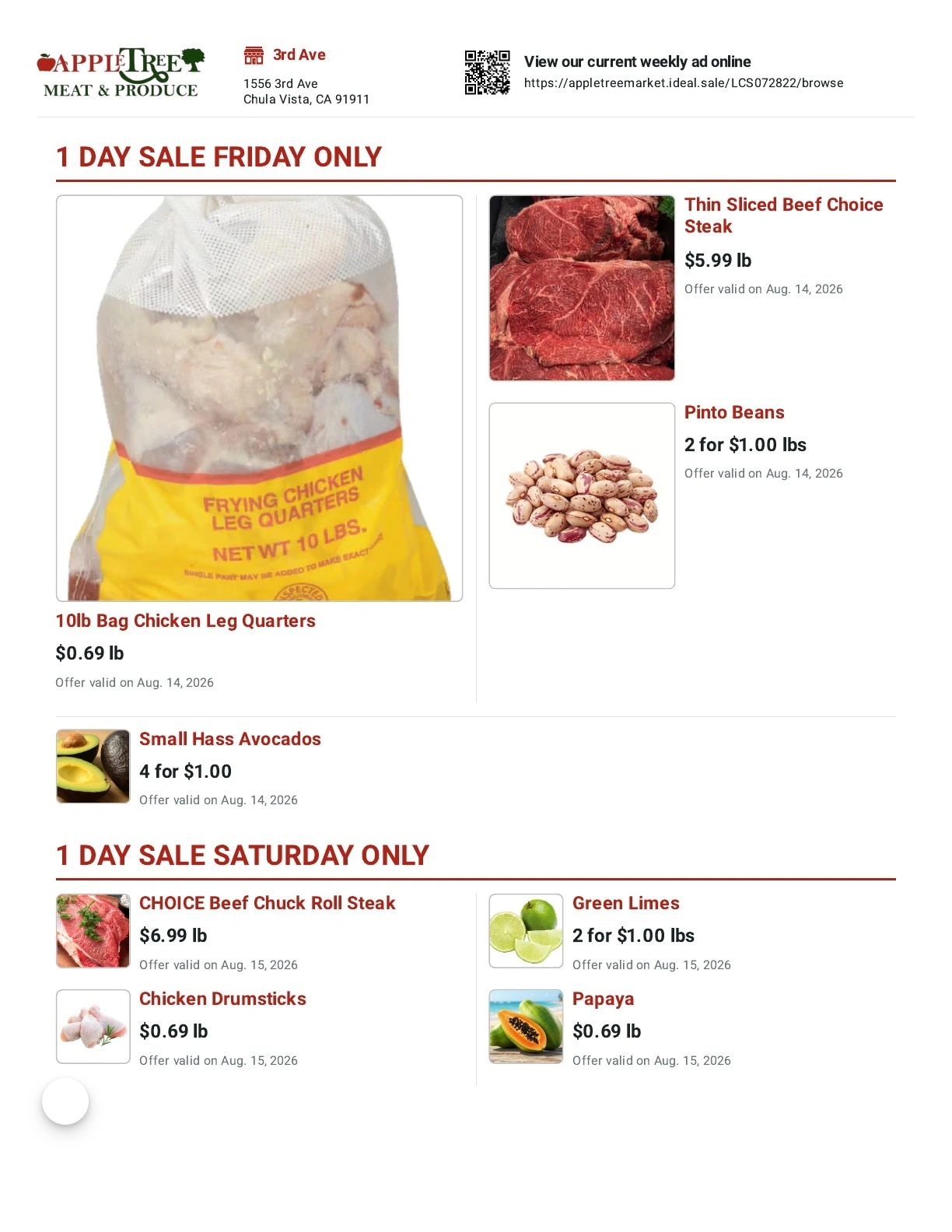 Apple Tree Market flyer page 1