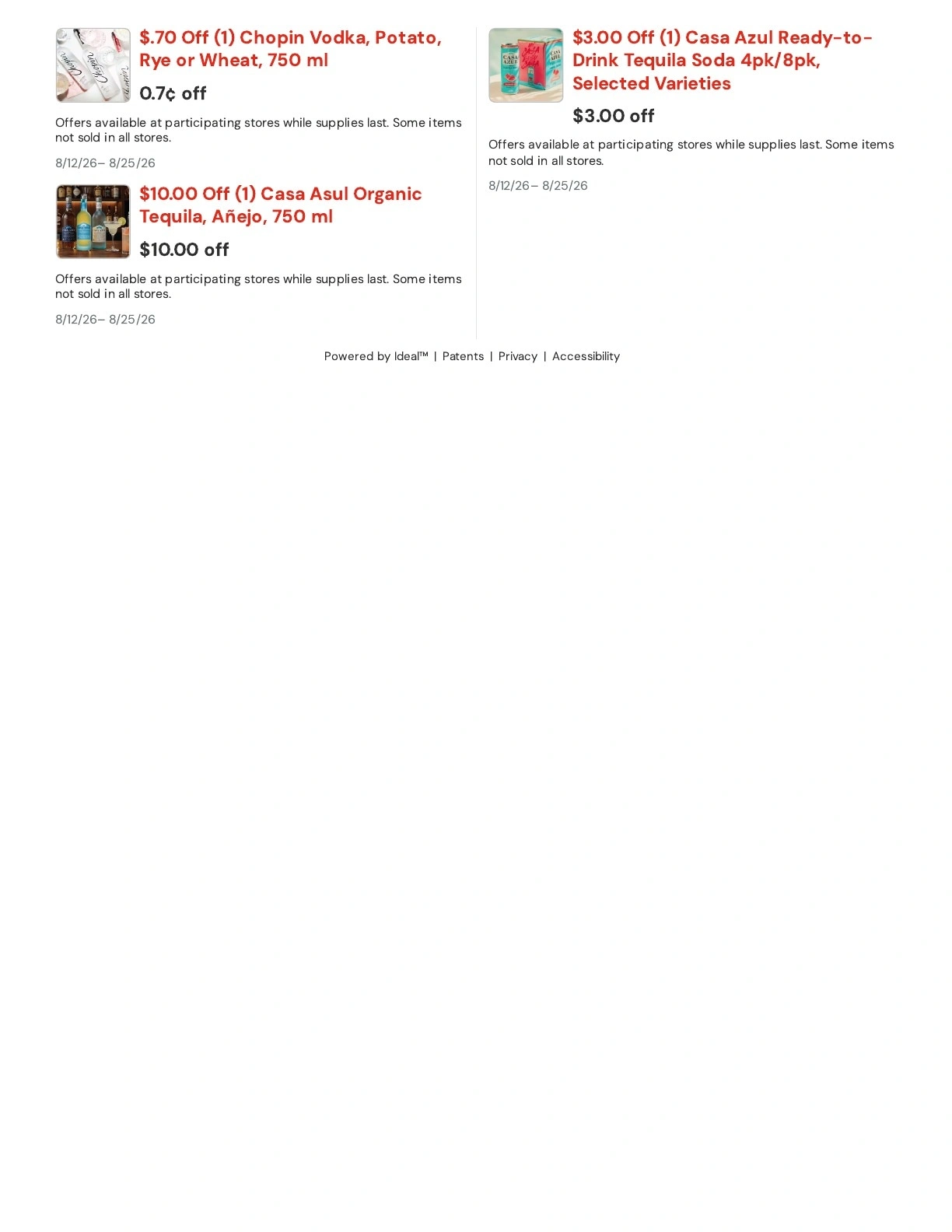 Evergreen Market flyer page 2