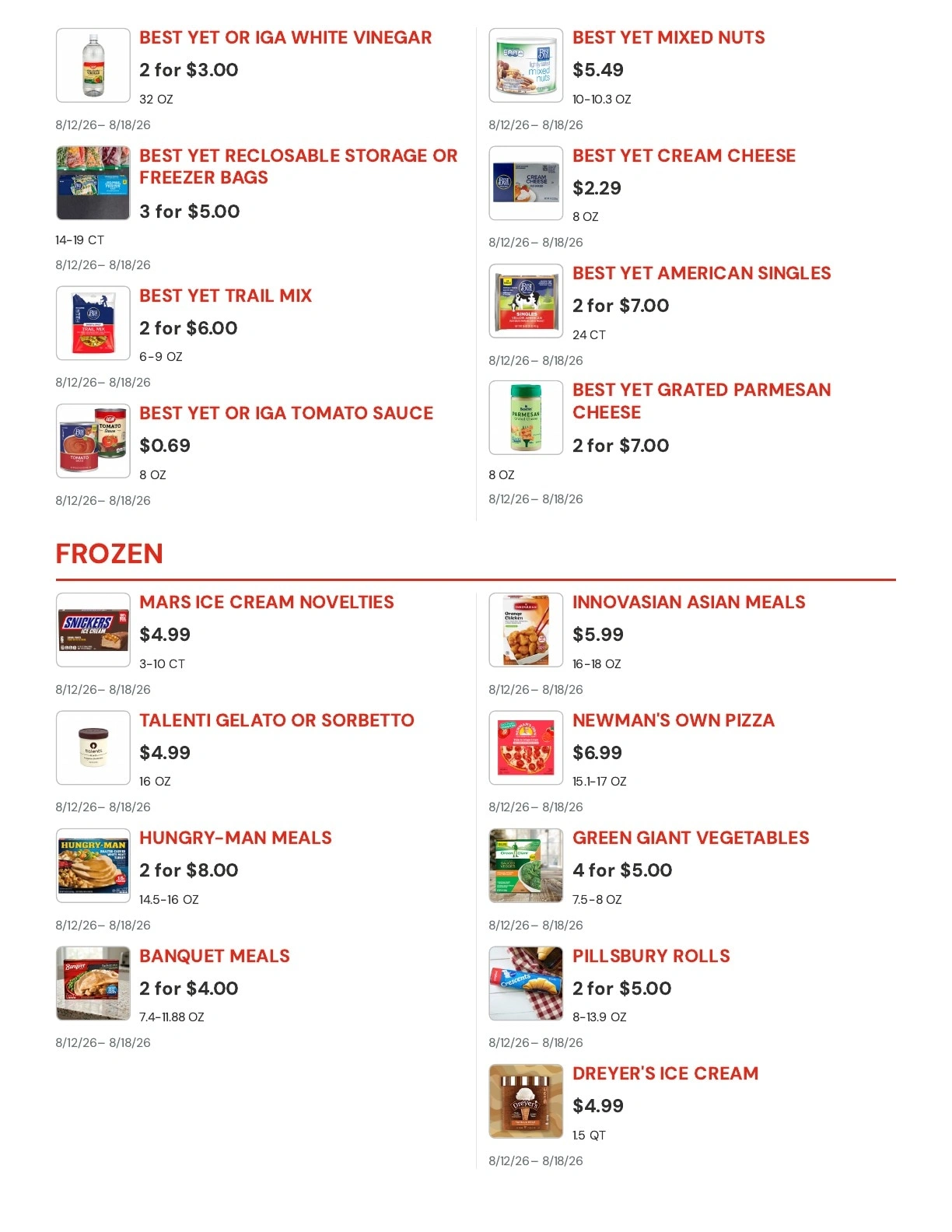 Molsberry Market IGA flyer page 7