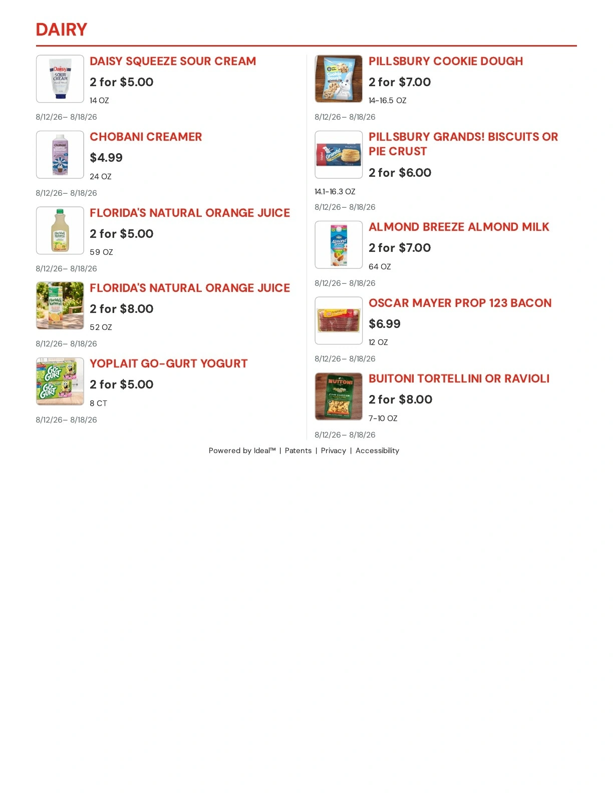 Molsberry Market IGA flyer page 8