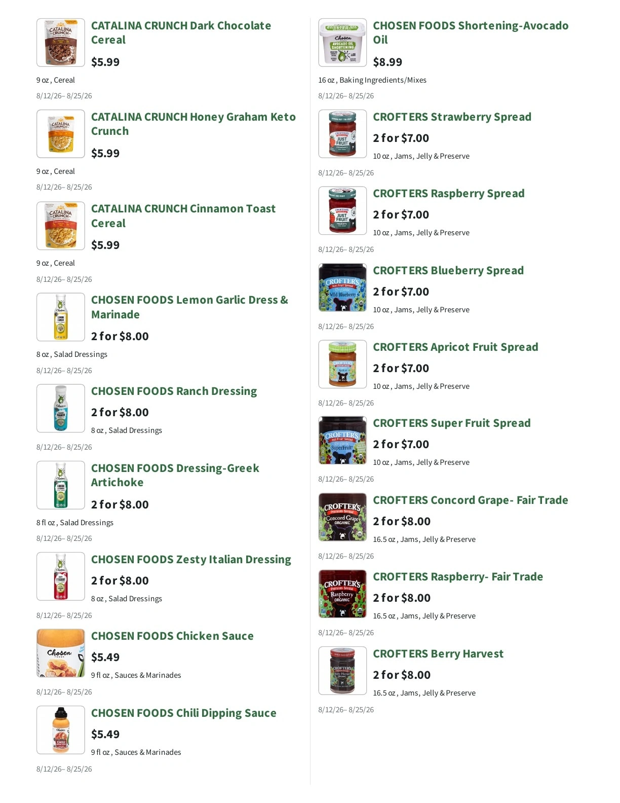 Orchard Nutrition Center flyer page 7