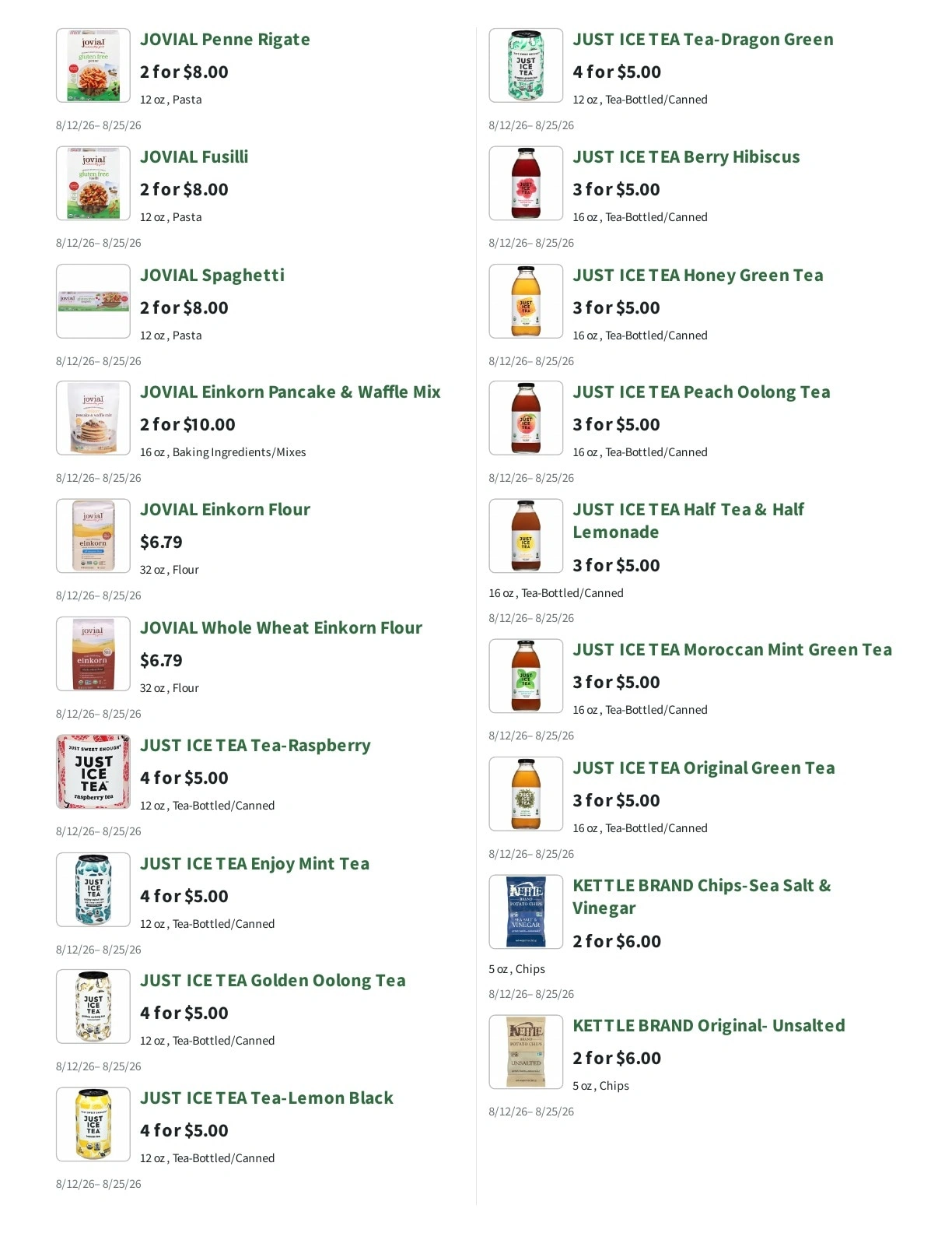 Orchard Nutrition Center flyer page 10
