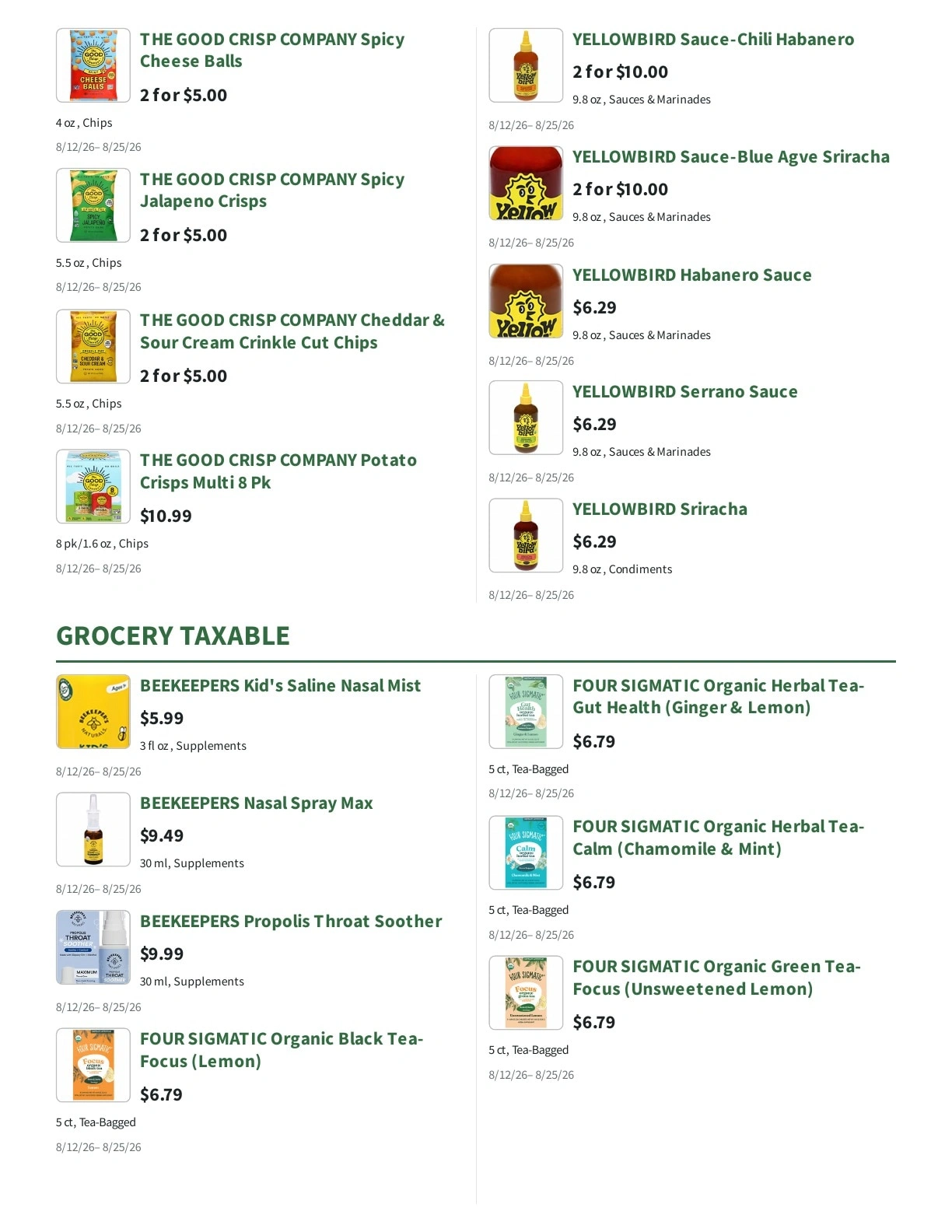 Orchard Nutrition Center flyer page 15