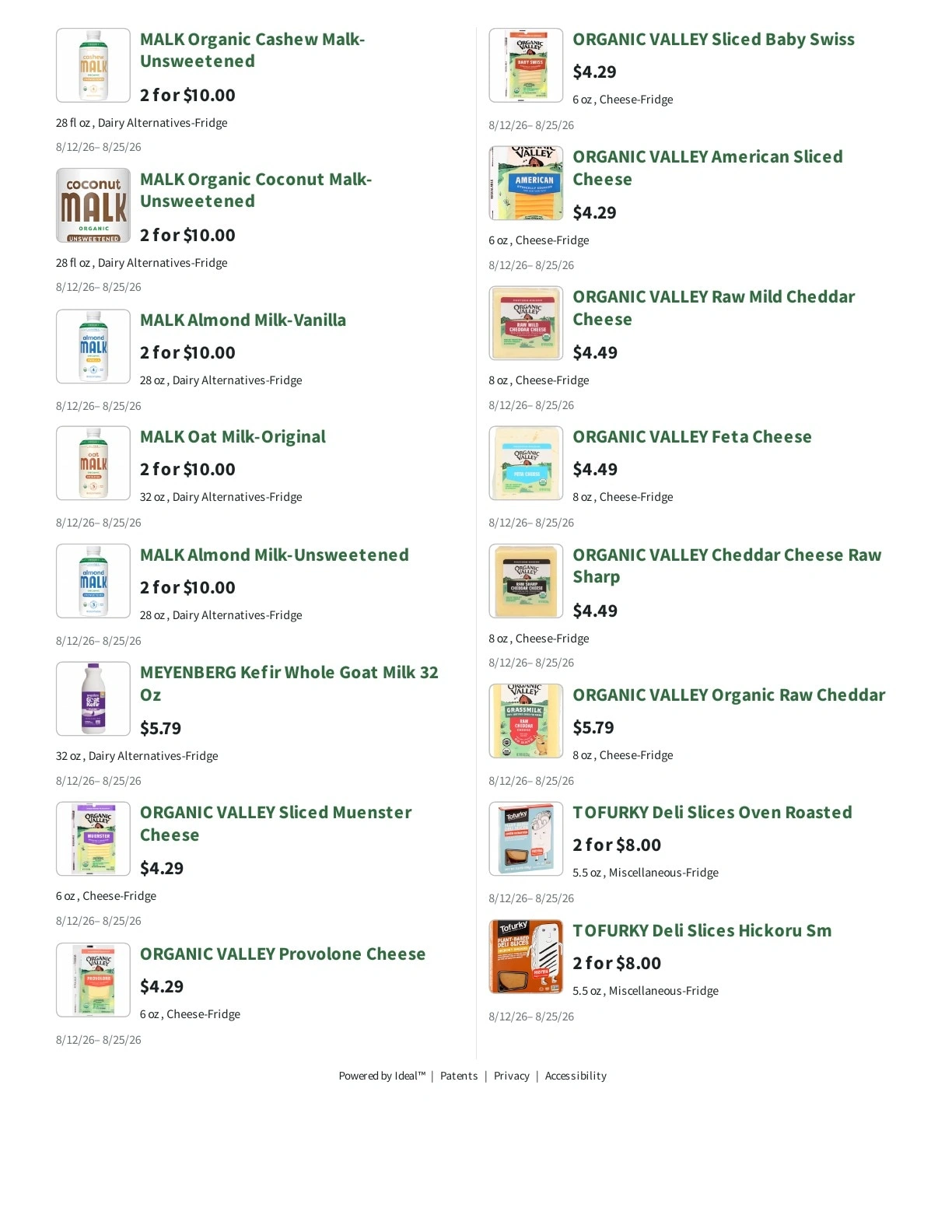 Orchard Nutrition Center flyer page 19
