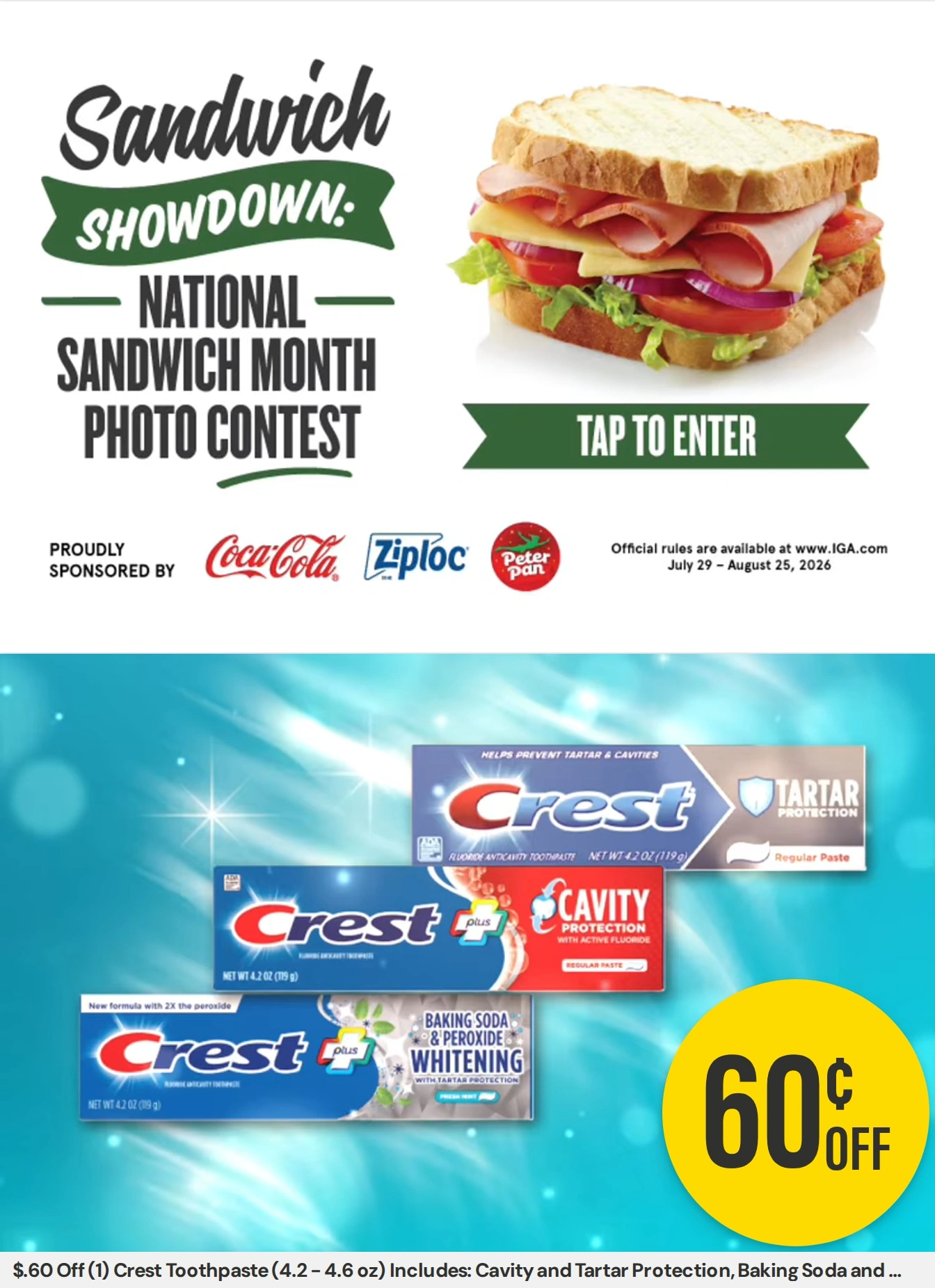 Reed's Ranch Market IGA flyer page 3