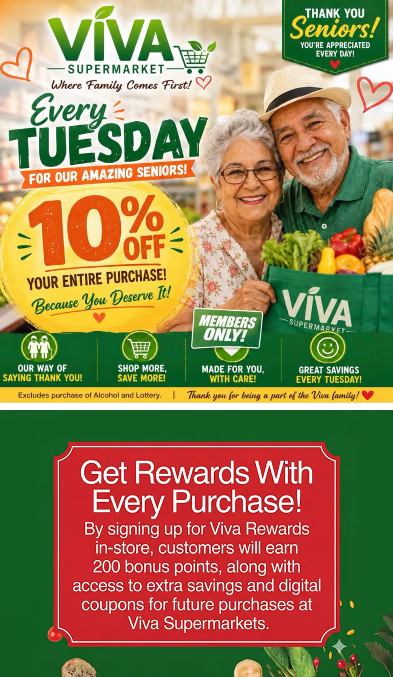 Viva Supermarket flyer page 1