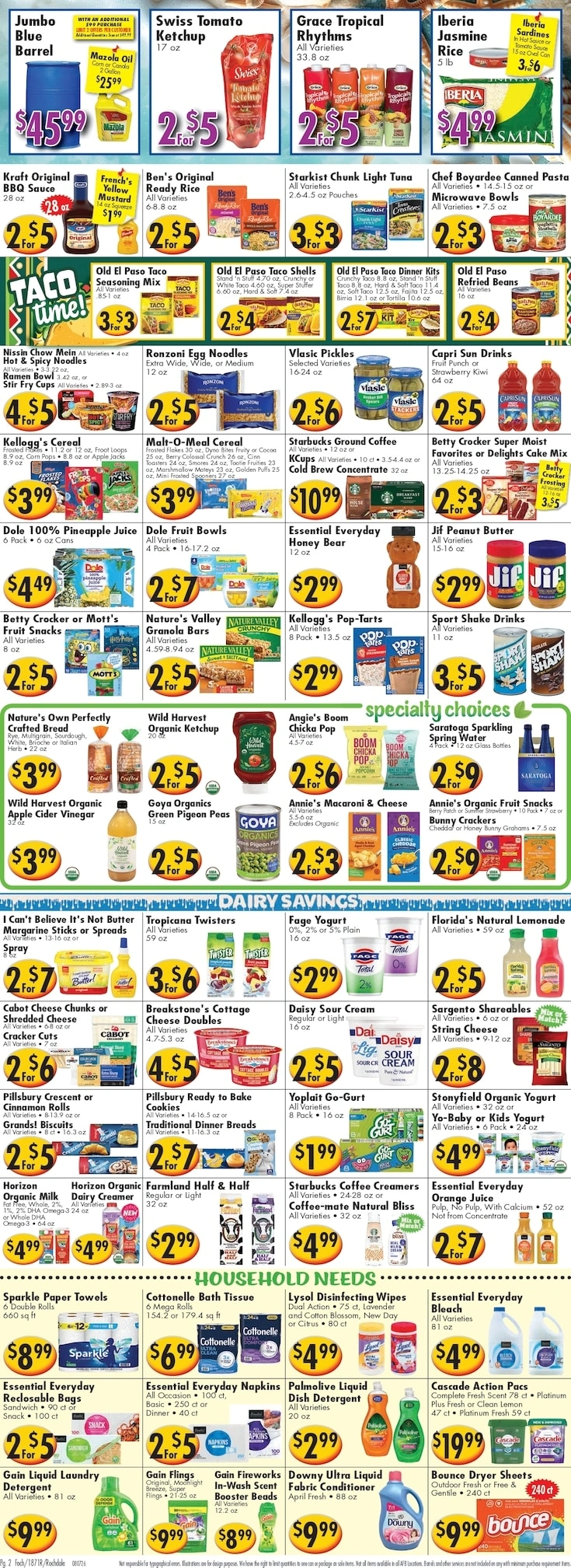 Ideal Food Basket flyer page 2