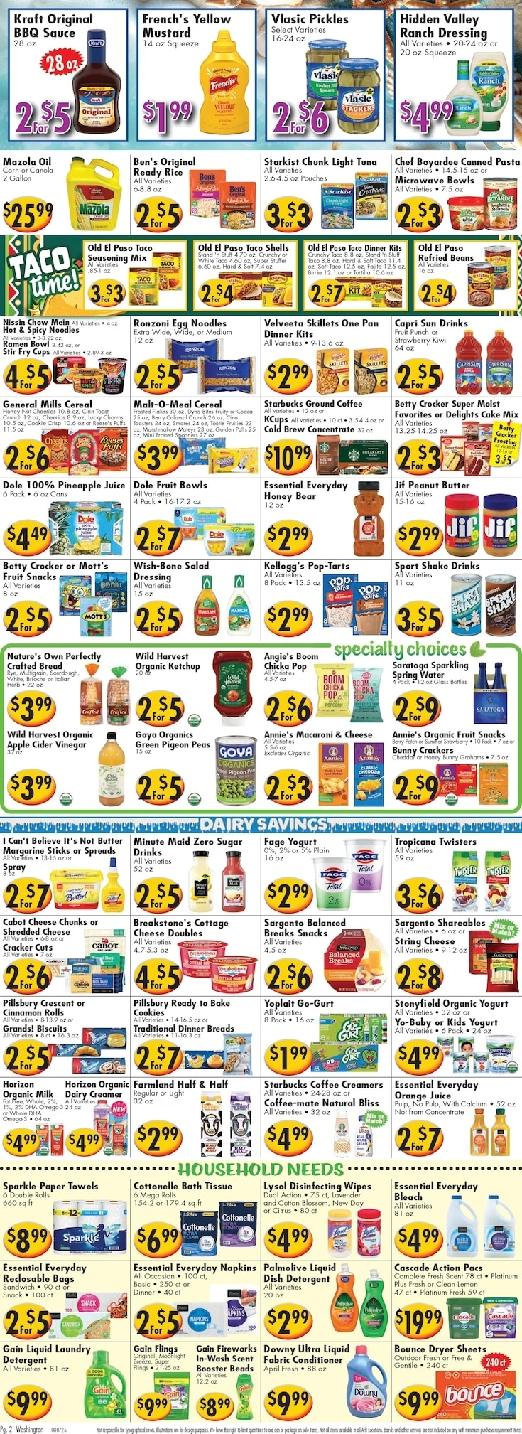 Ideal Food Basket flyer page 2