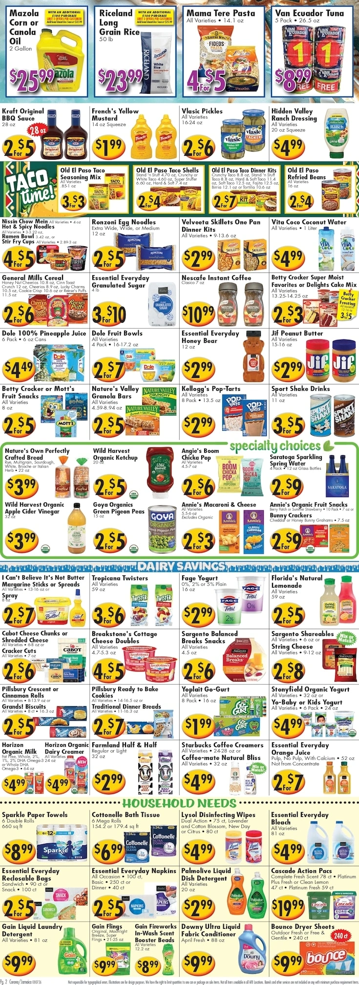 Ideal Food Basket flyer page 2