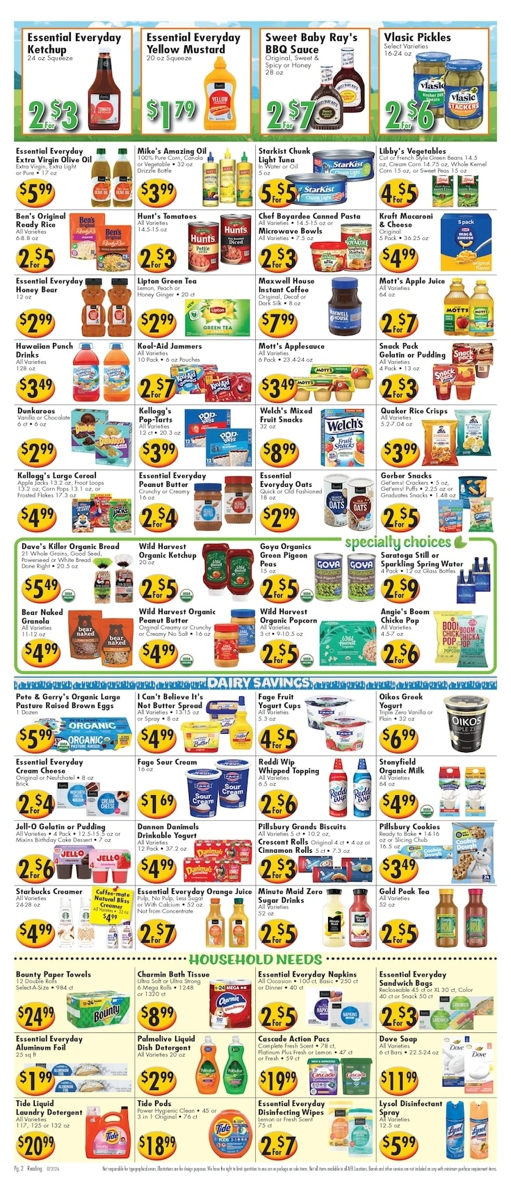 Ideal Food Basket flyer page 2