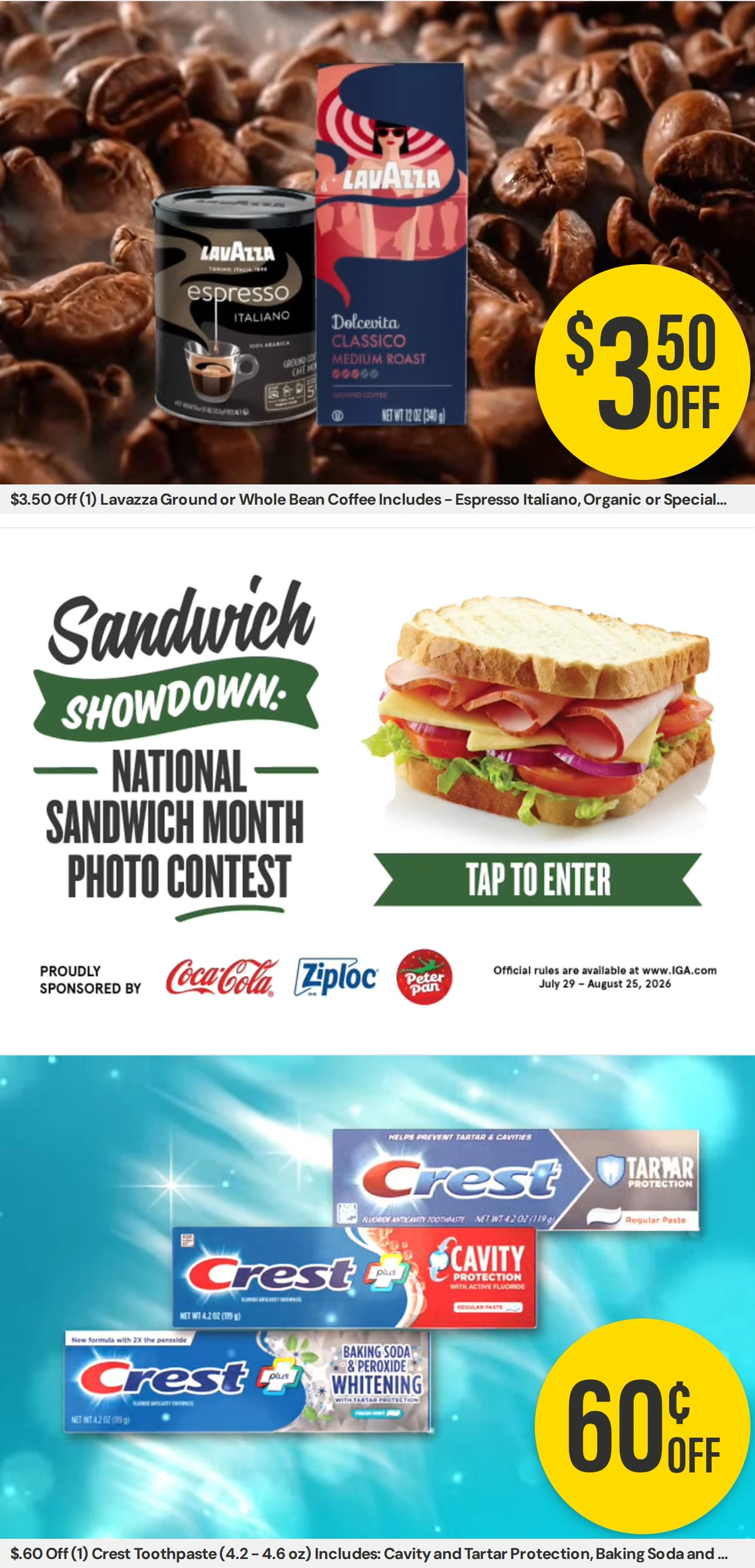 Lanark Food Center flyer page 2