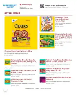 Hammondsport Grocery Weekly Ad