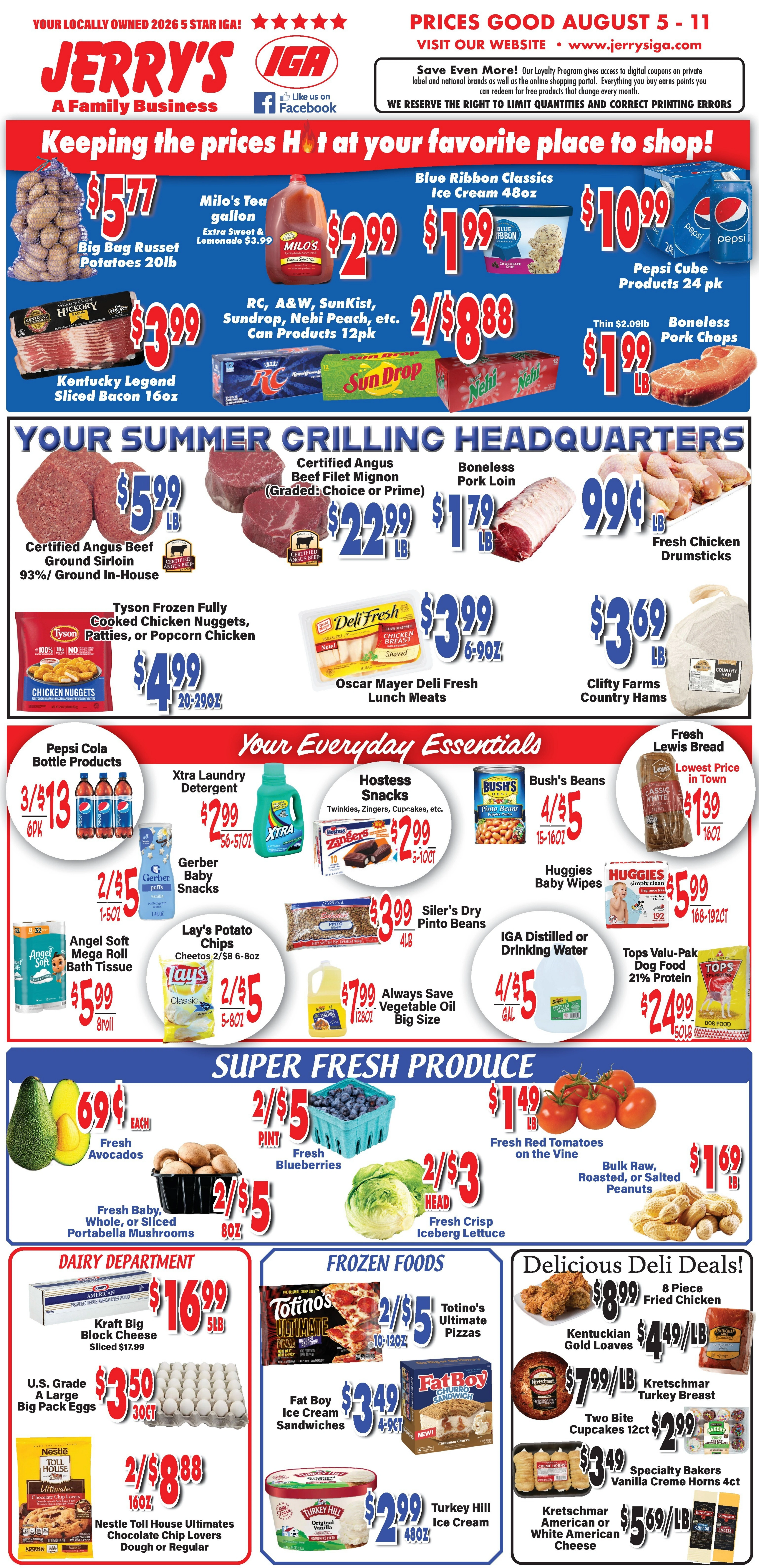 Jerry's IGA flyer page 1
