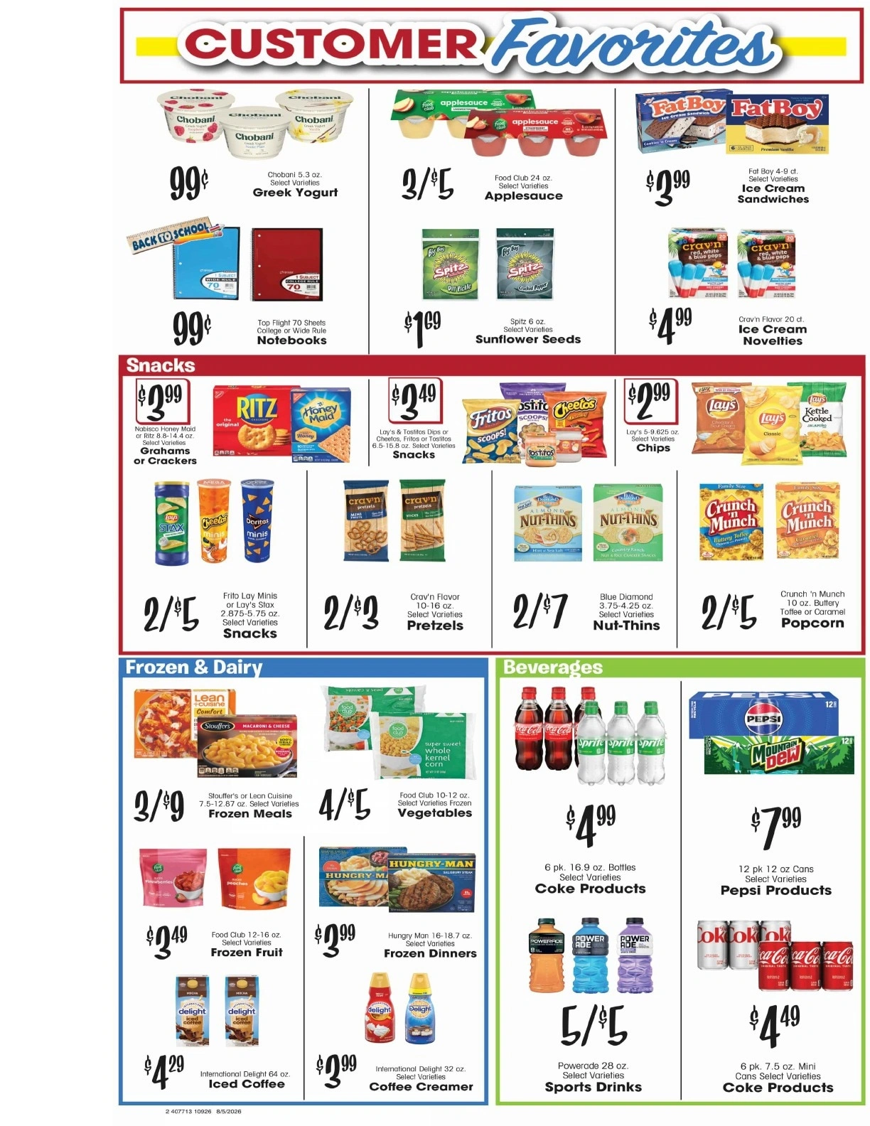 Joe's Main Street Market flyer page 2