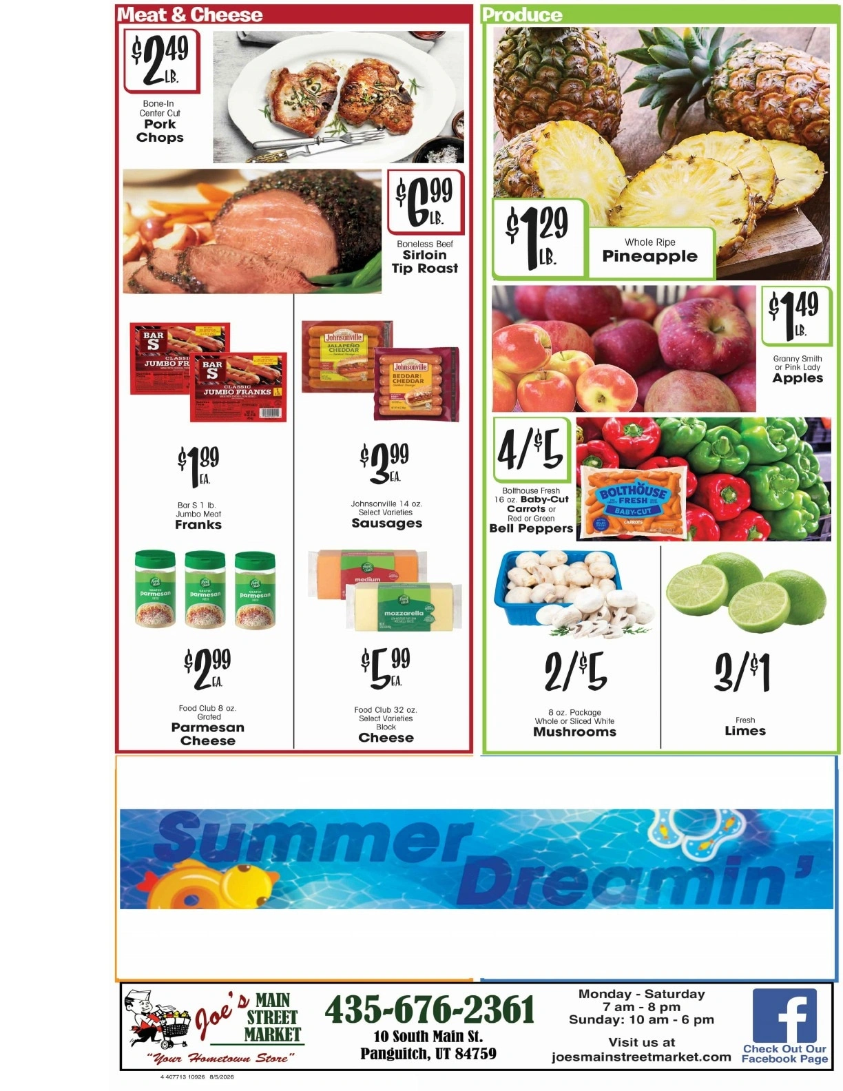 Joe's Main Street Market flyer page 4