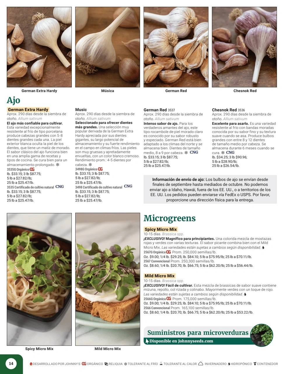 Johnny's Selected Seeds flyer page 16