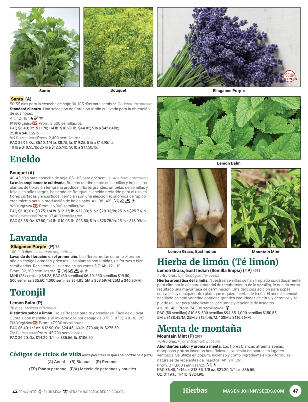 Johnny's Selected Seeds flyer page 49