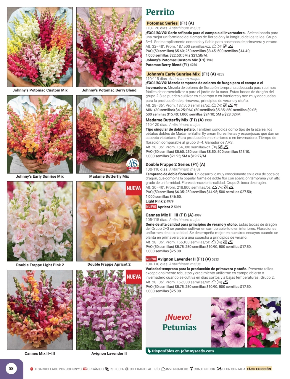 Johnny's Selected Seeds flyer page 60
