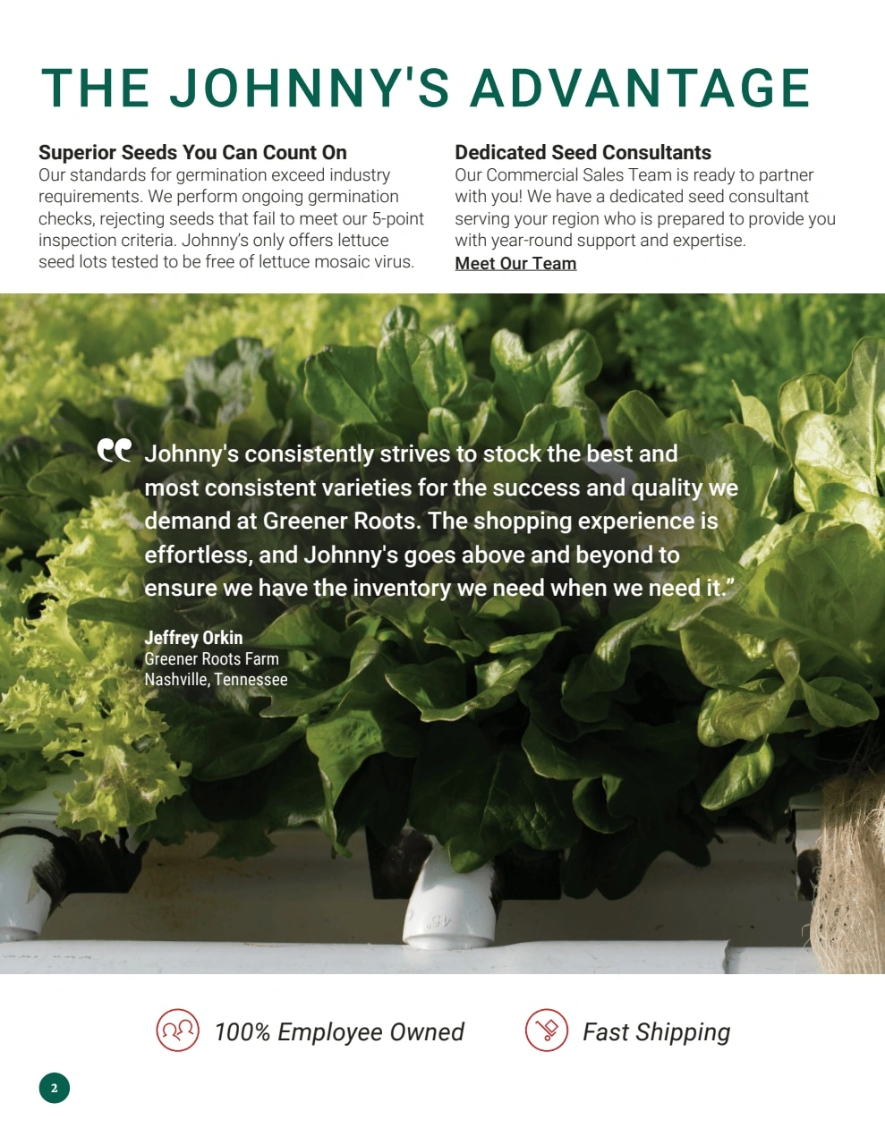 Johnny's Selected Seeds flyer page 2