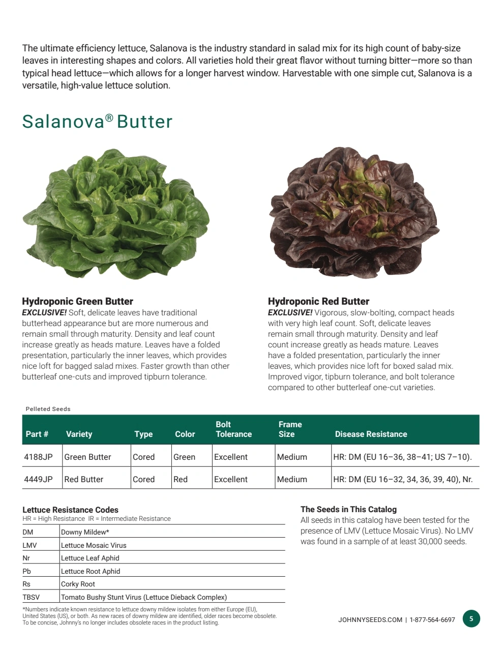 Johnny's Selected Seeds flyer page 5