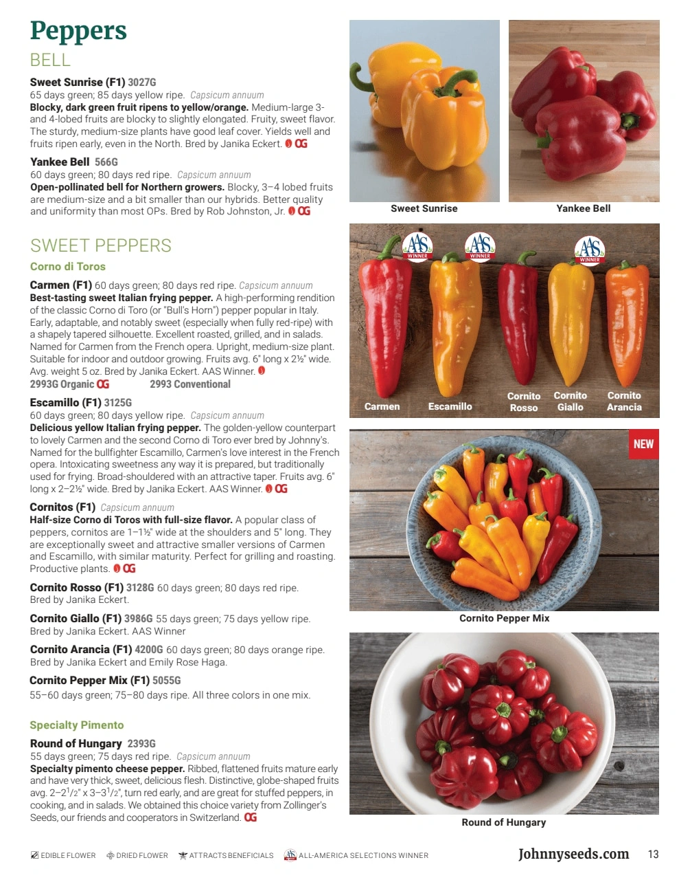 Johnny's Selected Seeds flyer page 13