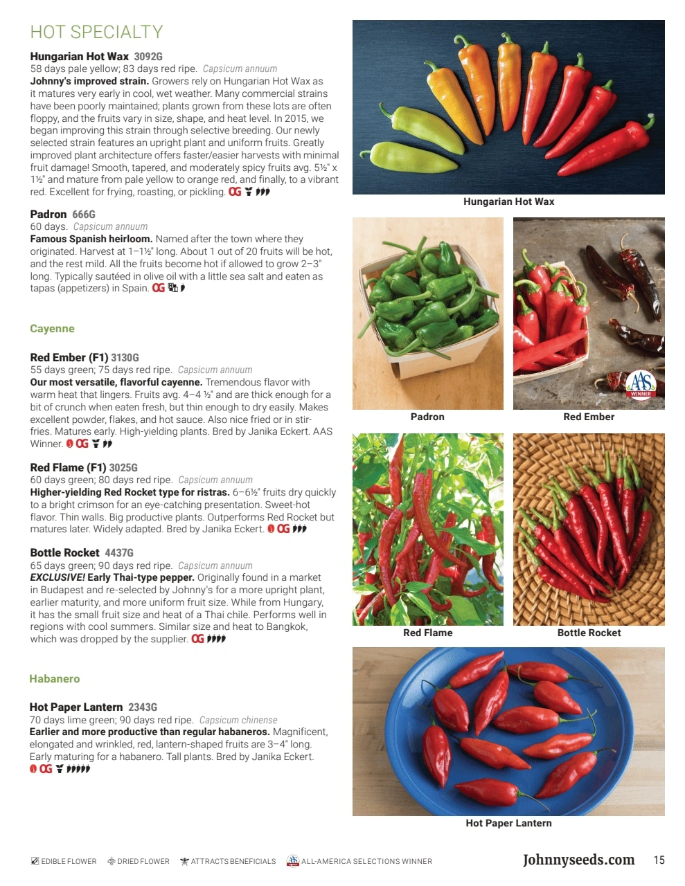 Johnny's Selected Seeds flyer page 15