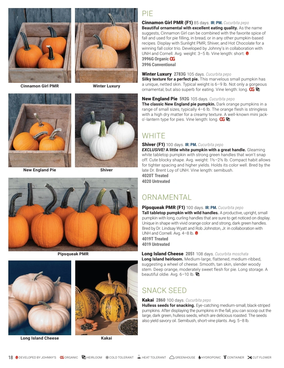 Johnny's Selected Seeds flyer page 18