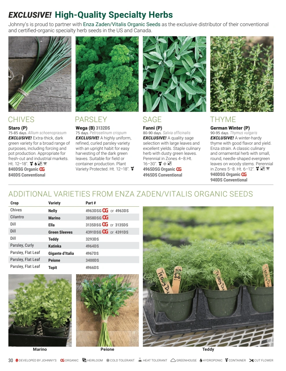 Johnny's Selected Seeds flyer page 30