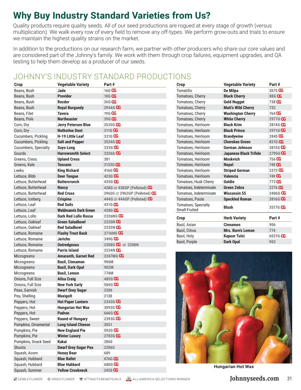 Johnny's Selected Seeds flyer page 31