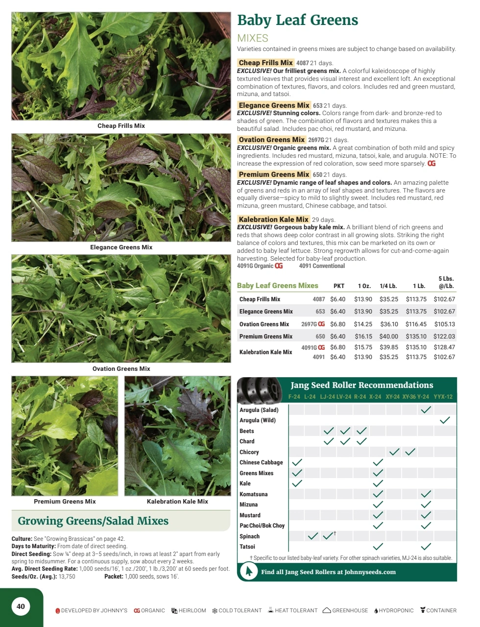 Johnny's Selected Seeds flyer page 42