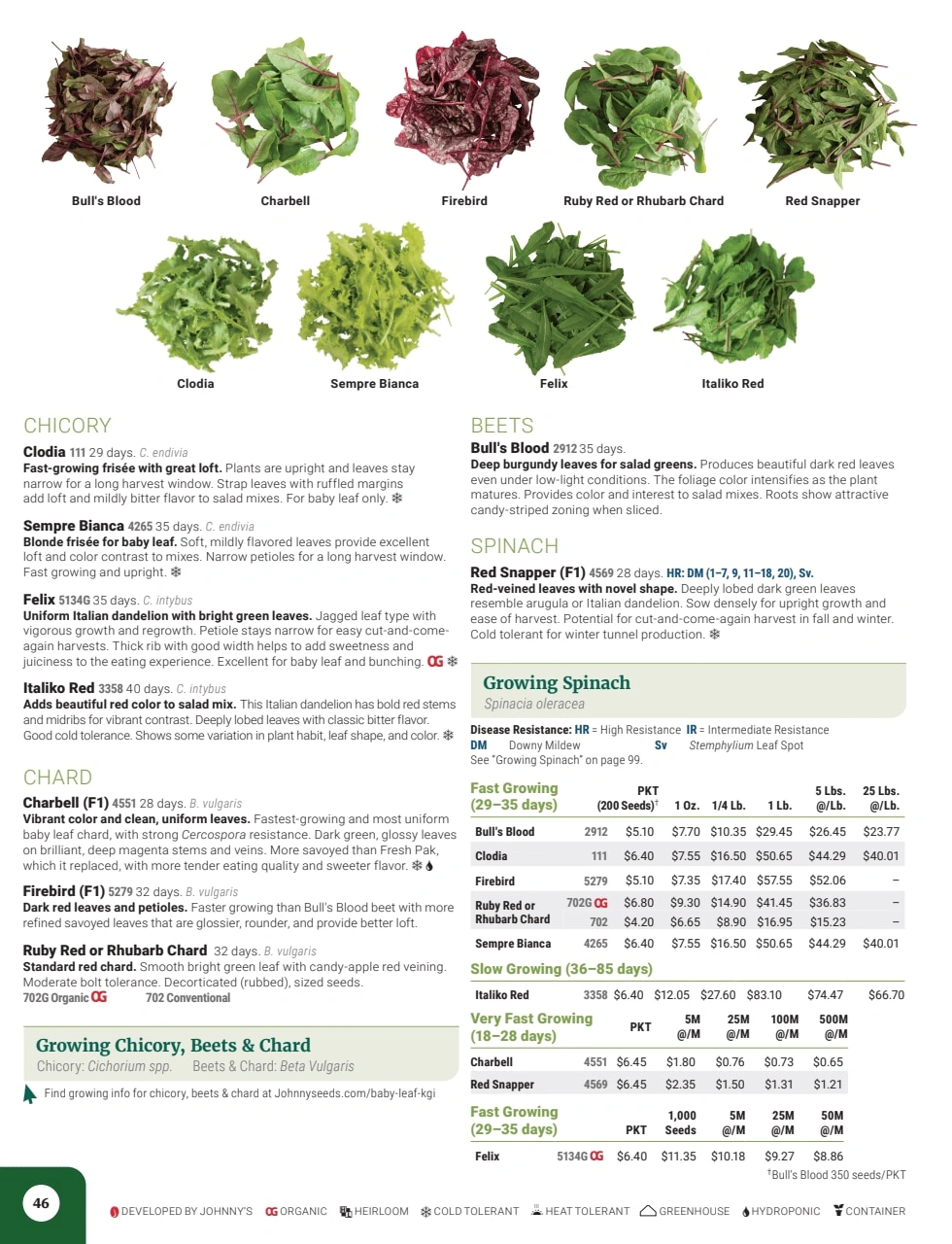 Johnny's Selected Seeds flyer page 48