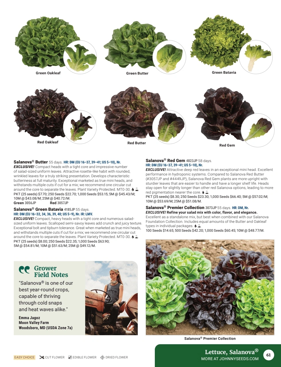 Johnny's Selected Seeds flyer page 63