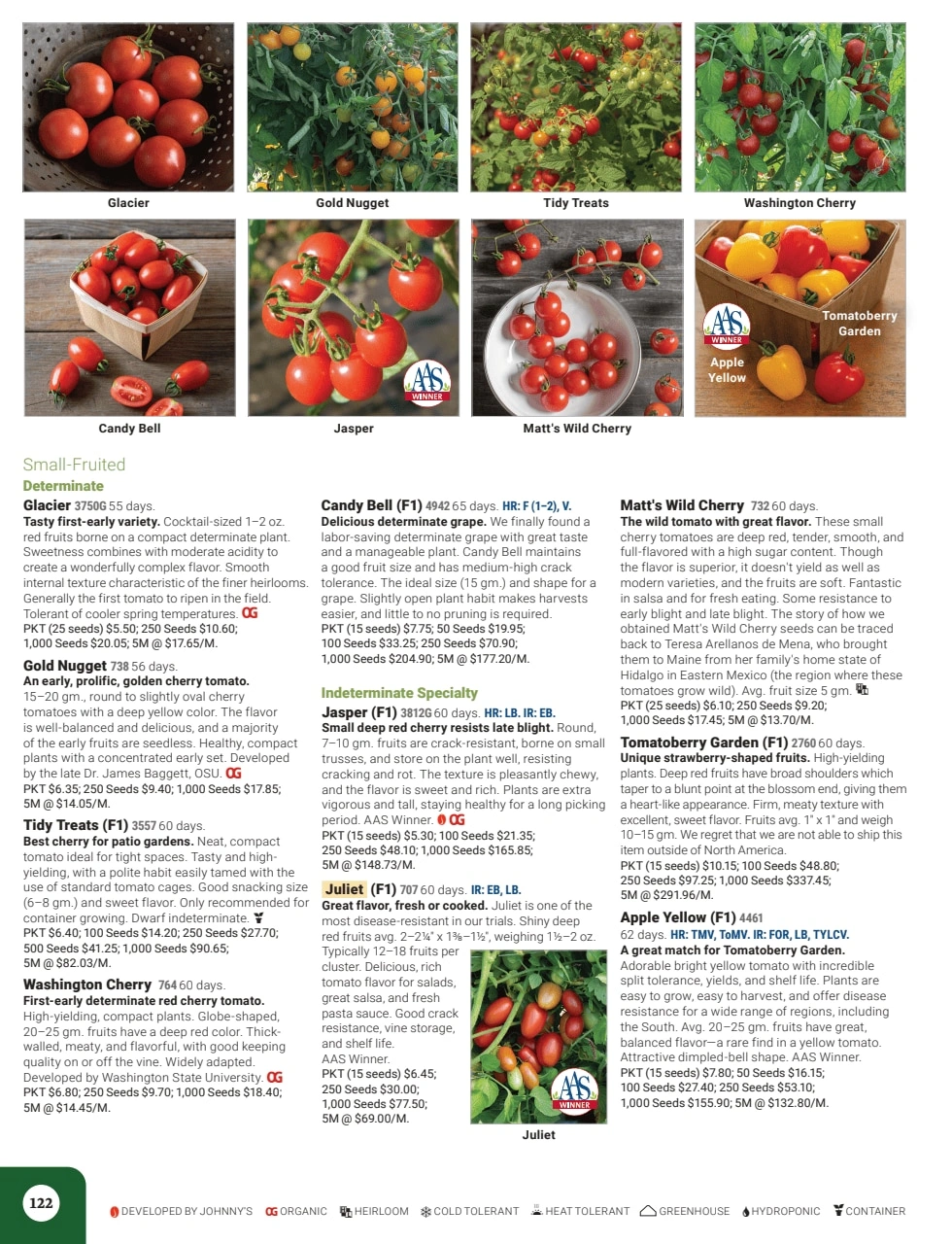 Johnny's Selected Seeds flyer page 124